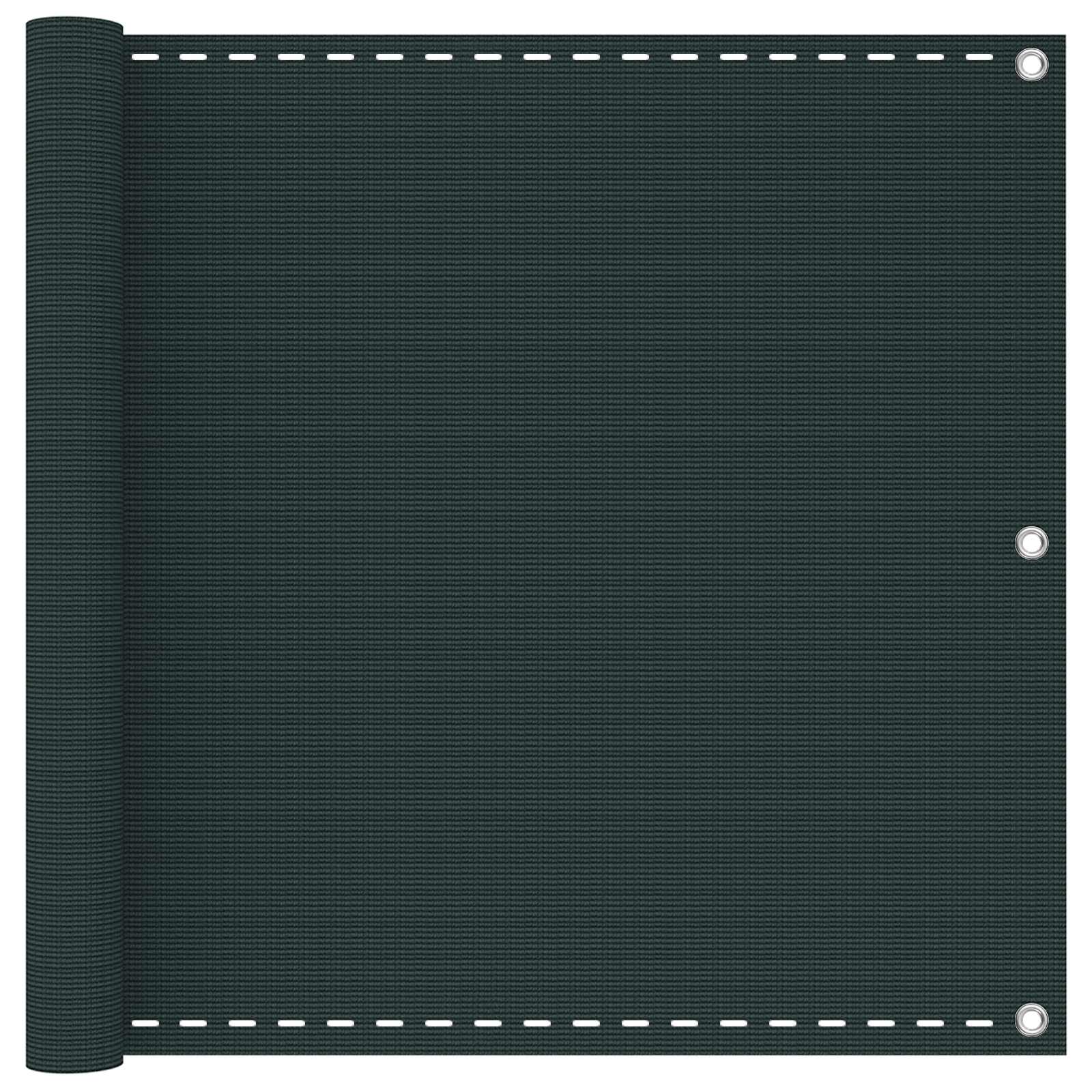 Balkon Scherm Donkergroen 75 x 700 cm HDPE en Aluminium is nu te koop bij PeponiXL, paradijselijk wonen!