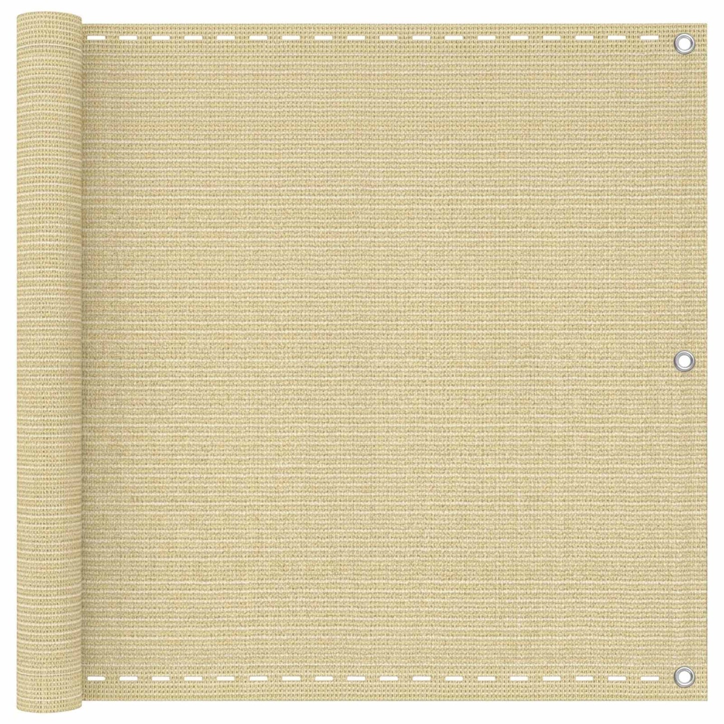 Balkon Scherm Beige 120 x 700 cm HDPE en Aluminium is nu te koop bij PeponiXL, paradijselijk wonen!