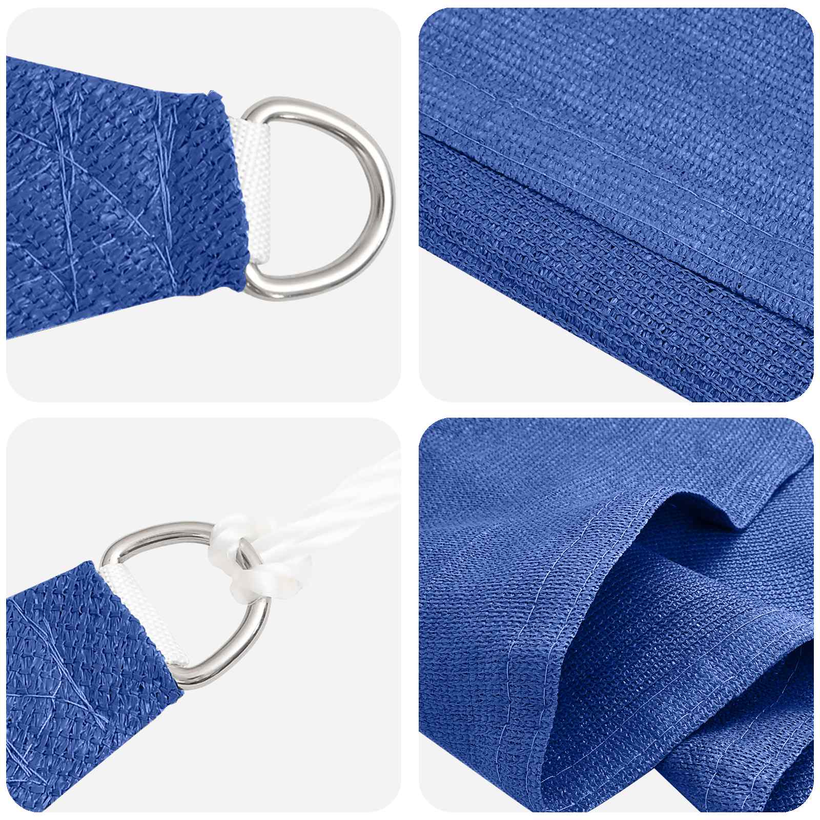 Zonneschaduwzeil Blauw 2 x 2 x 2 m HDPE is nu te koop bij PeponiXL, paradijselijk wonen!