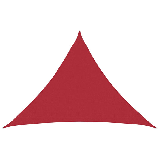 Zonneschaduwzeil Rood 7 x 5 x 5 m HDPE is nu te koop bij PeponiXL, paradijselijk wonen!