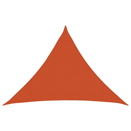 Zonneschaduwzeil Oranje 7 x 5 x 5 m HDPE is nu te koop bij PeponiXL, paradijselijk wonen!