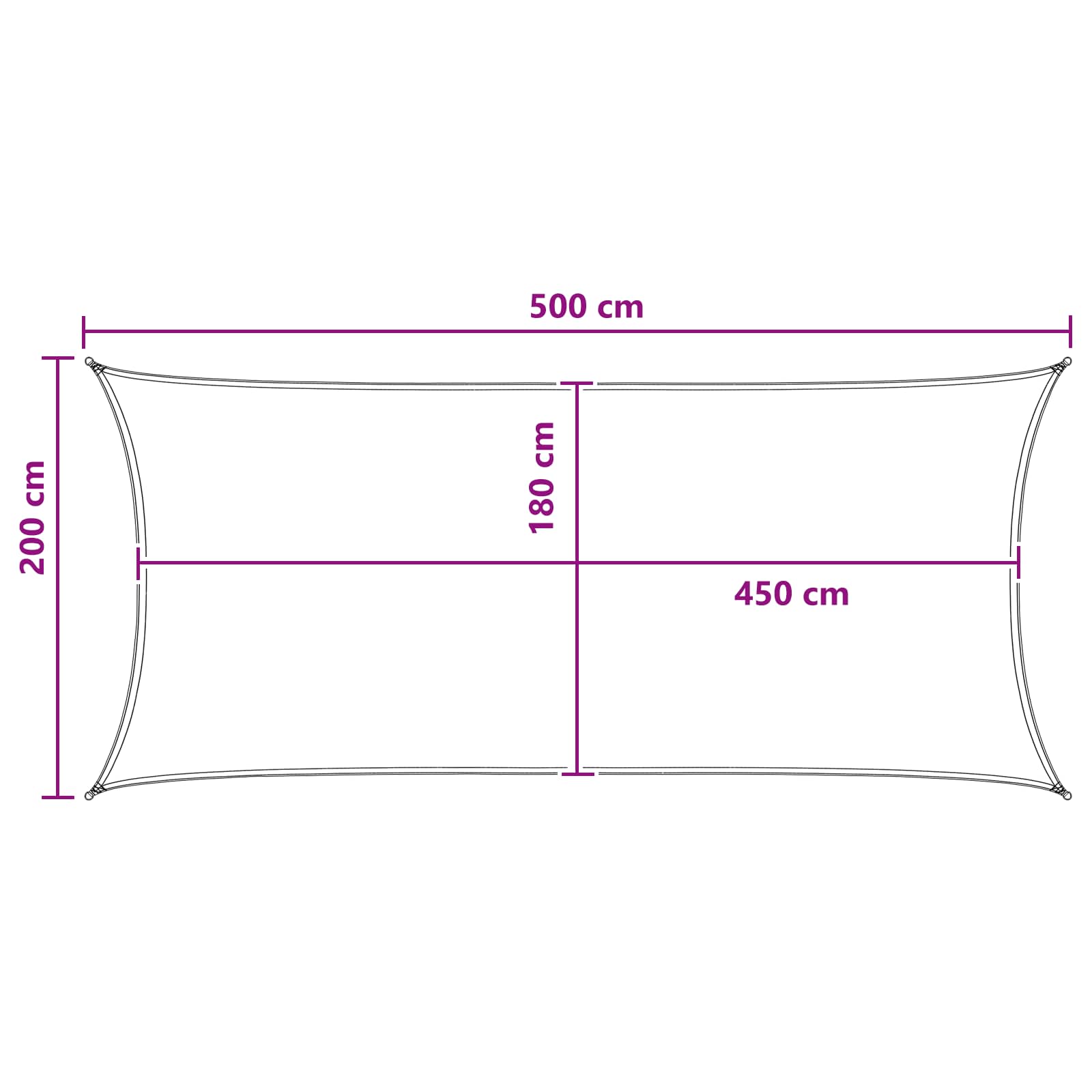 Zonneschaduwzeil Geel en Wit 2 x 5 m HDPE is nu te koop bij PeponiXL, paradijselijk wonen!