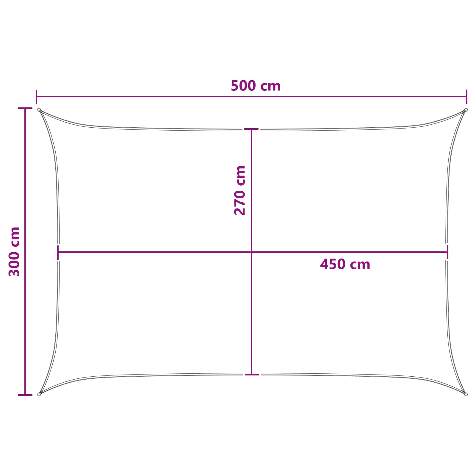 Zonneschaduwzeil Geel en Wit 3 x 5 m HDPE is nu te koop bij PeponiXL, paradijselijk wonen!