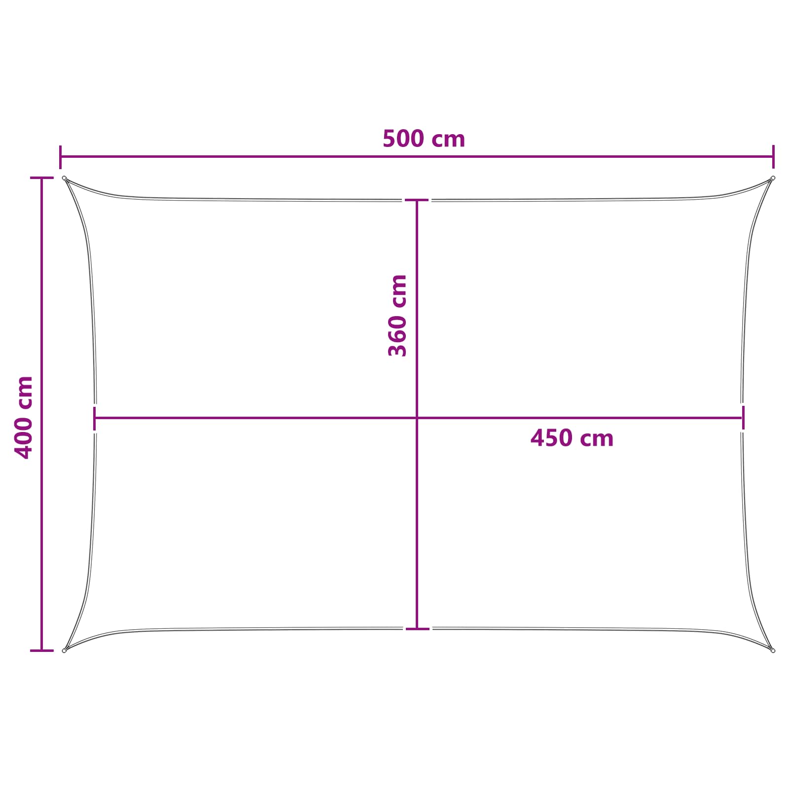 Zonneschaduwzeil Geel en Wit 4 x 5 m HDPE is nu te koop bij PeponiXL, paradijselijk wonen!