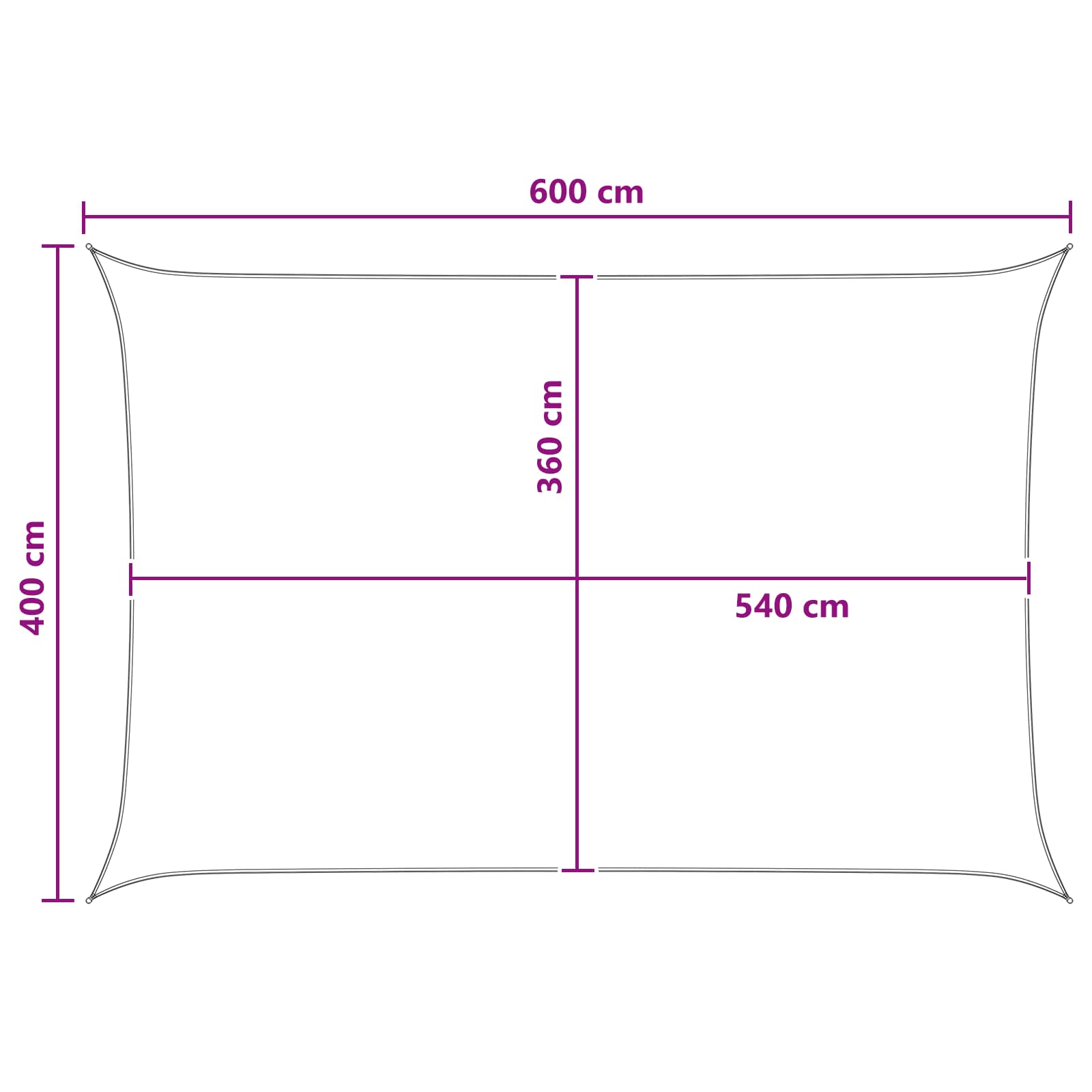 Zonneschaduwzeil Geel en Wit 4 x 6 m HDPE is nu te koop bij PeponiXL, paradijselijk wonen!