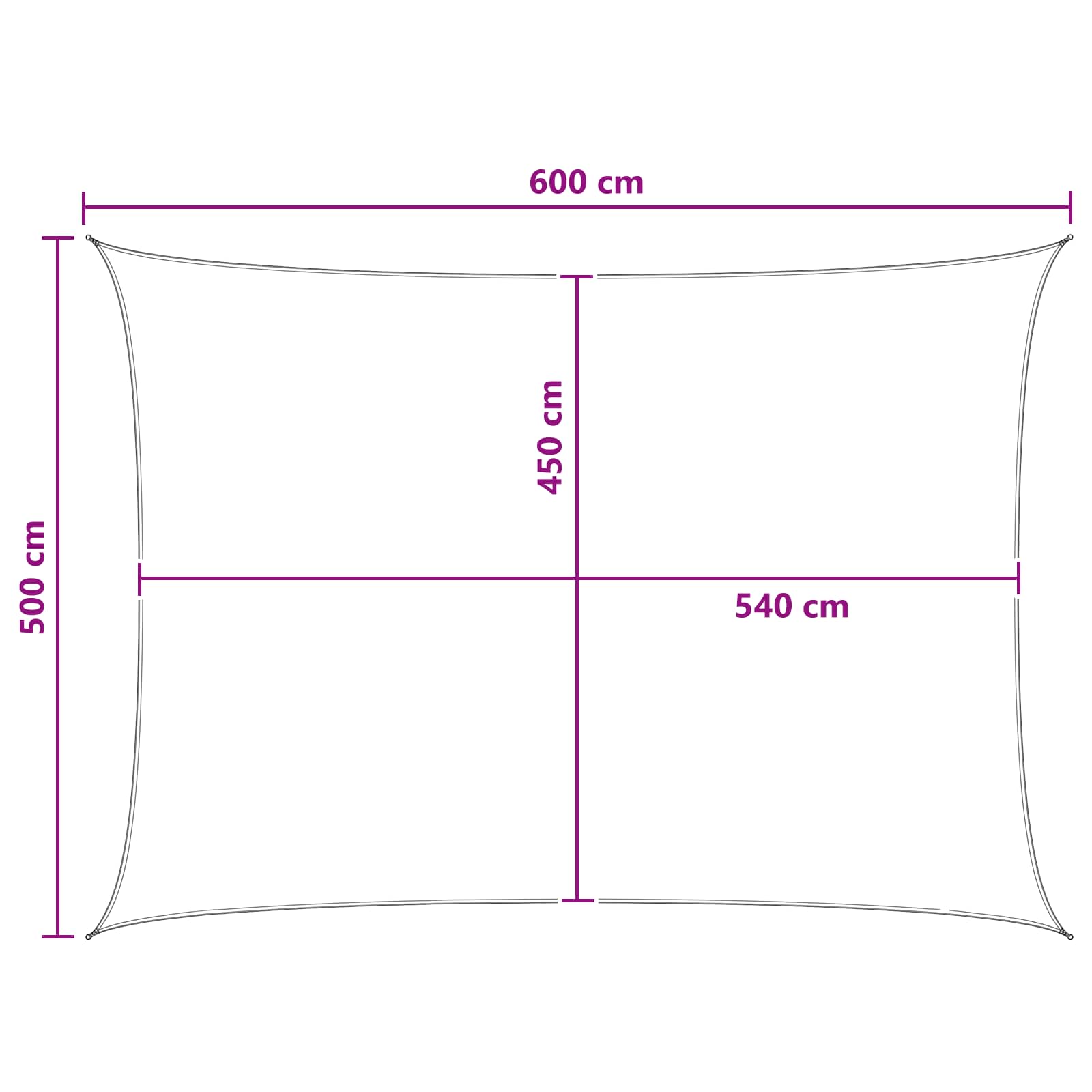 Zonneschaduwzeil Geel en Wit 5 x 6 m HDPE is nu te koop bij PeponiXL, paradijselijk wonen!