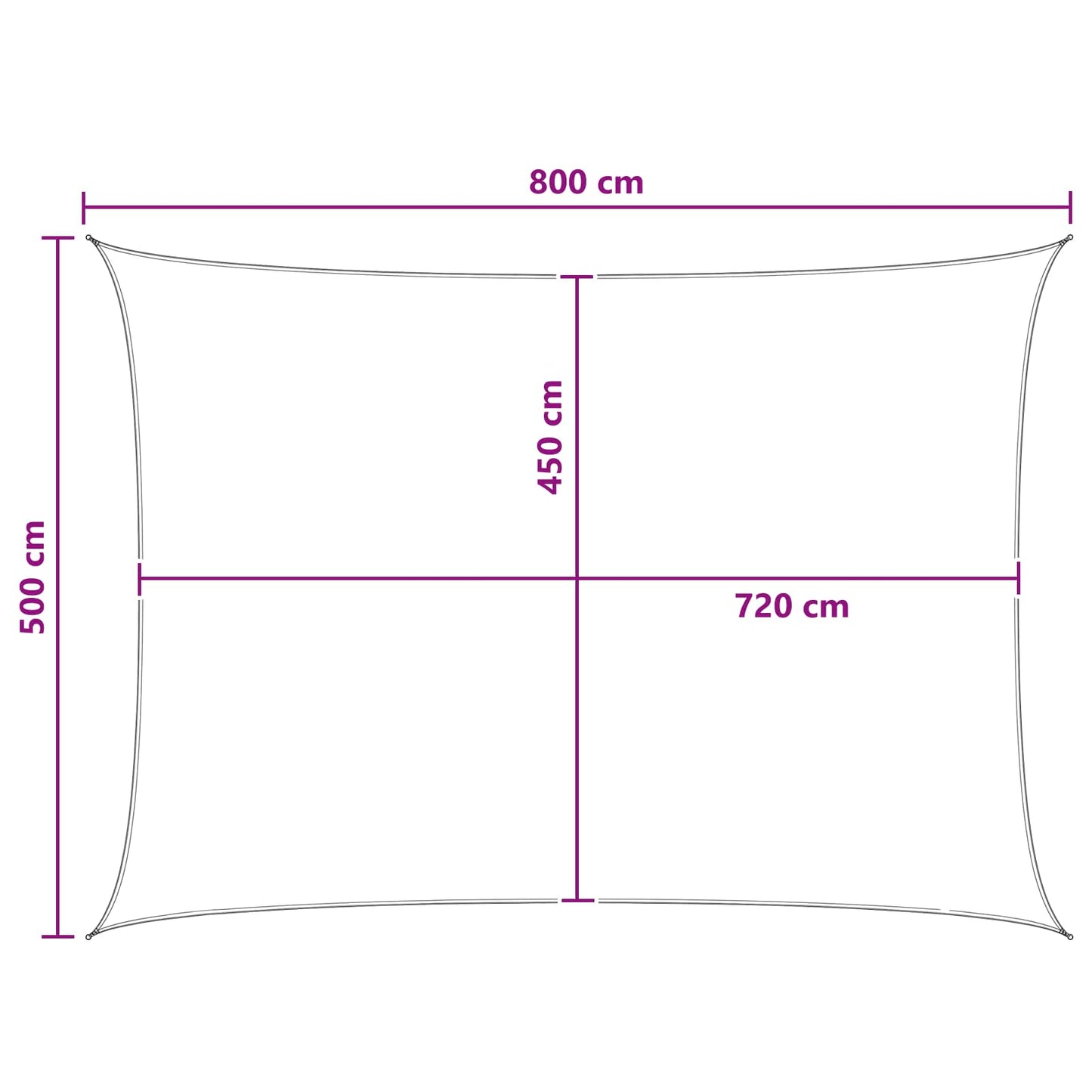 Zonneschaduwzeil Geel en Wit 5 x 8 m HDPE is nu te koop bij PeponiXL, paradijselijk wonen!