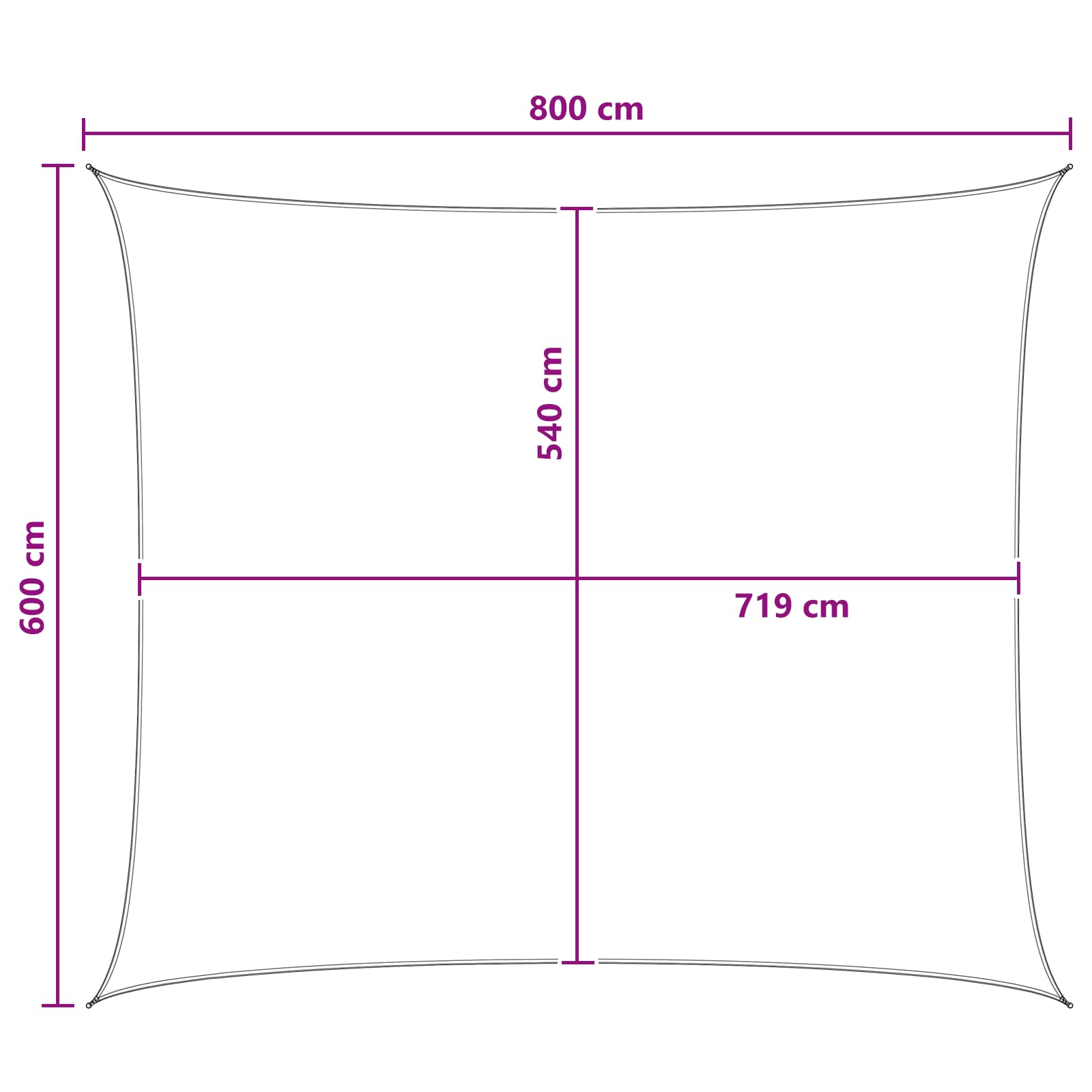 Zonneschaduwzeil Geel en Wit 6 x 8 m HDPE is nu te koop bij PeponiXL, paradijselijk wonen!