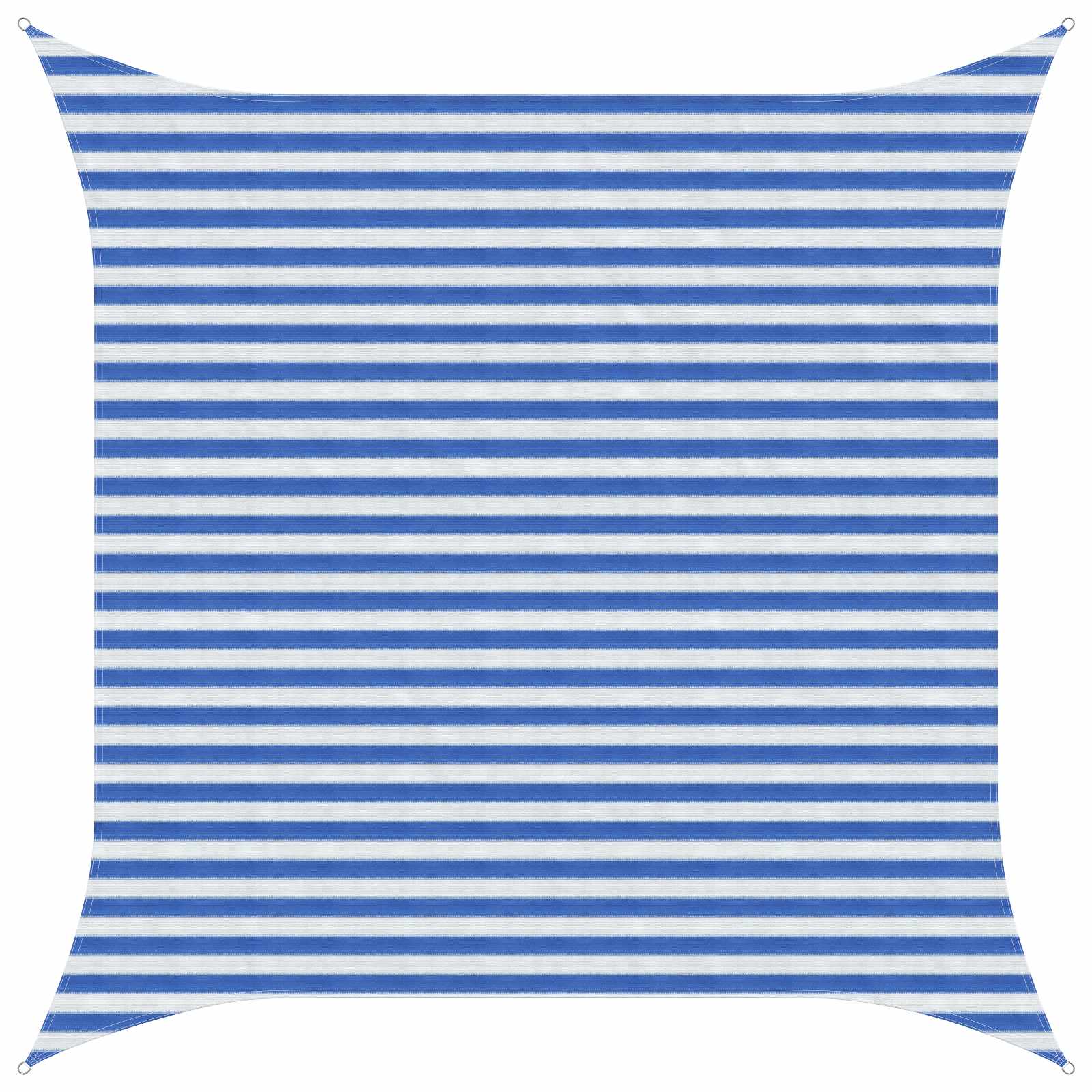 Zonneschaduwzeil Blauw en Wit 3,6 x 3,6 m HDPE is nu te koop bij PeponiXL, paradijselijk wonen!