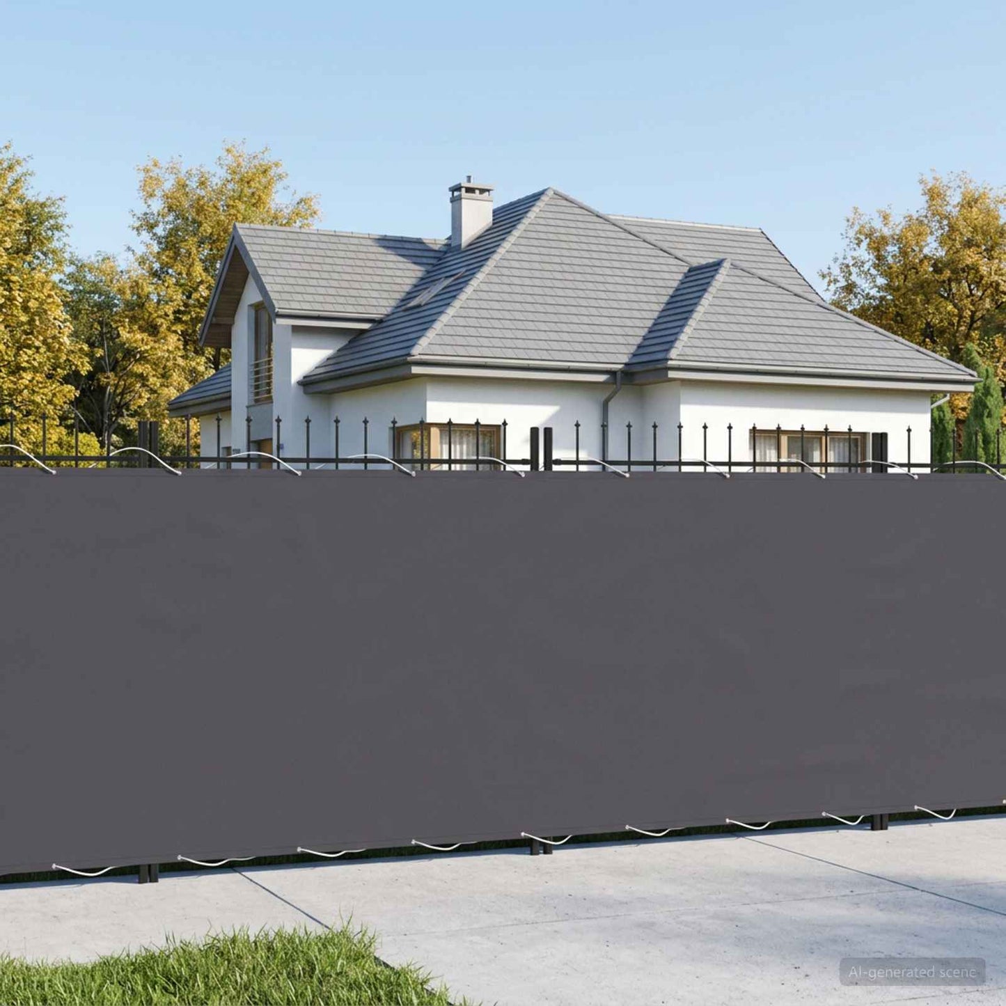 Balkon Privacy Scherm 150 x 200 cm Stof met PU-coating is nu te koop bij PeponiXL, paradijselijk wonen!