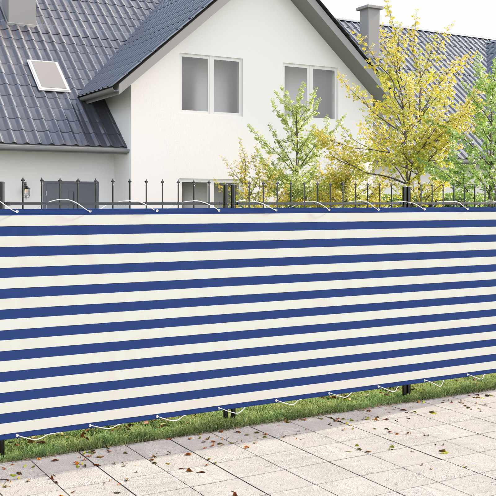Balkon Privacy Scherm 180 x 200 cm Stof met PU-coating is nu te koop bij PeponiXL, paradijselijk wonen!
