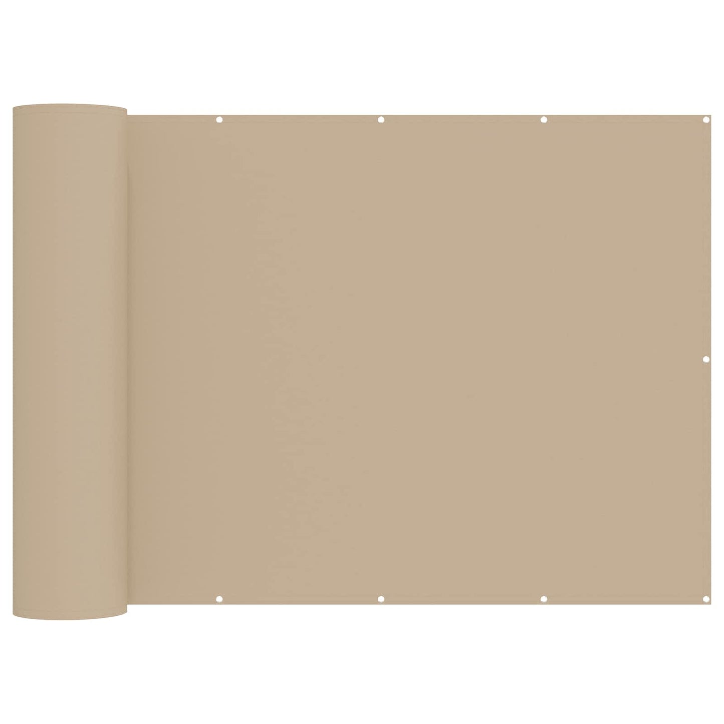 Balkon Privacy Scherm 200 x 600 cm Stof met PU-coating Beige is nu te koop bij PeponiXL, paradijselijk wonen!