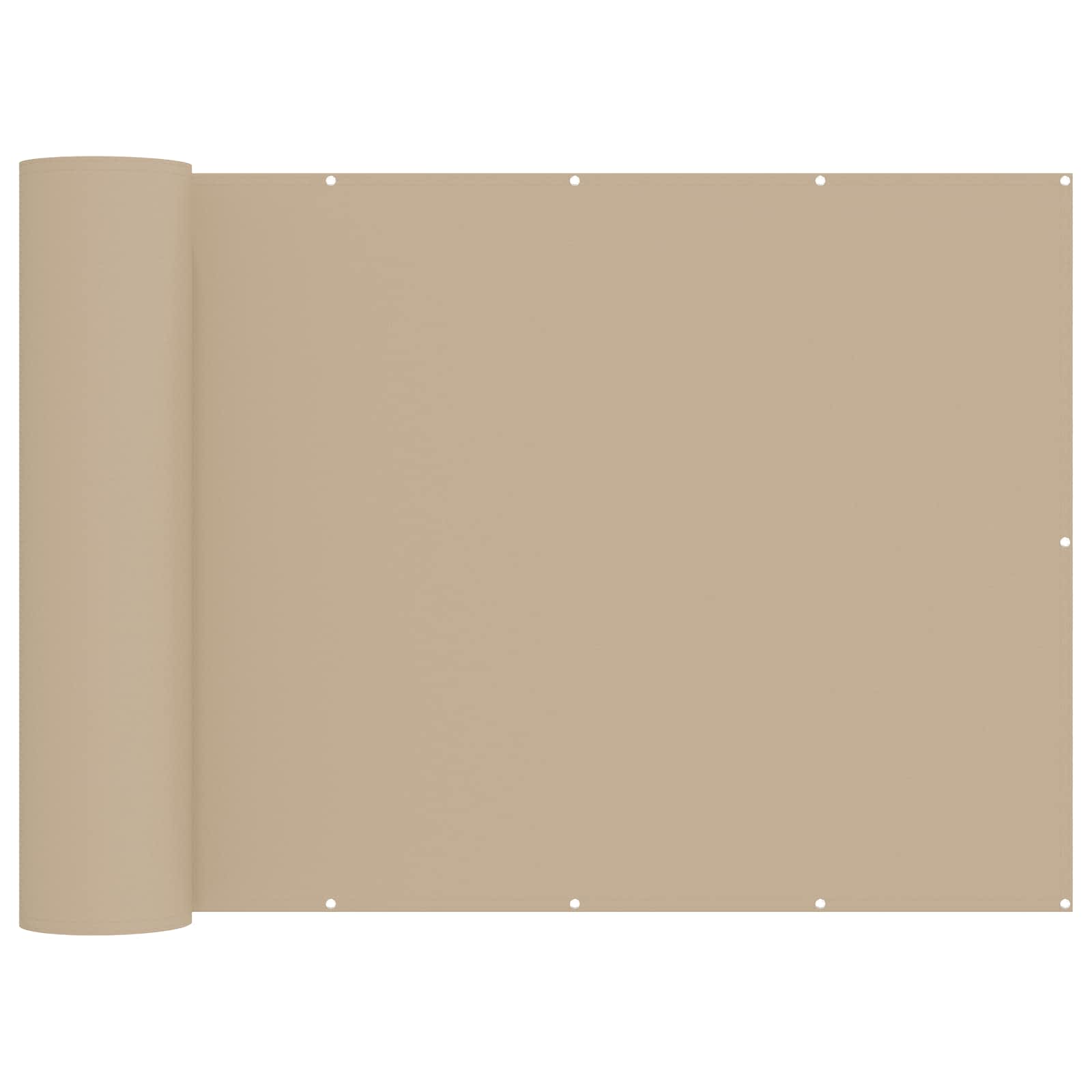 Balkon Privacy Scherm 200 x 600 cm Stof met PU-coating Beige is nu te koop bij PeponiXL, paradijselijk wonen!