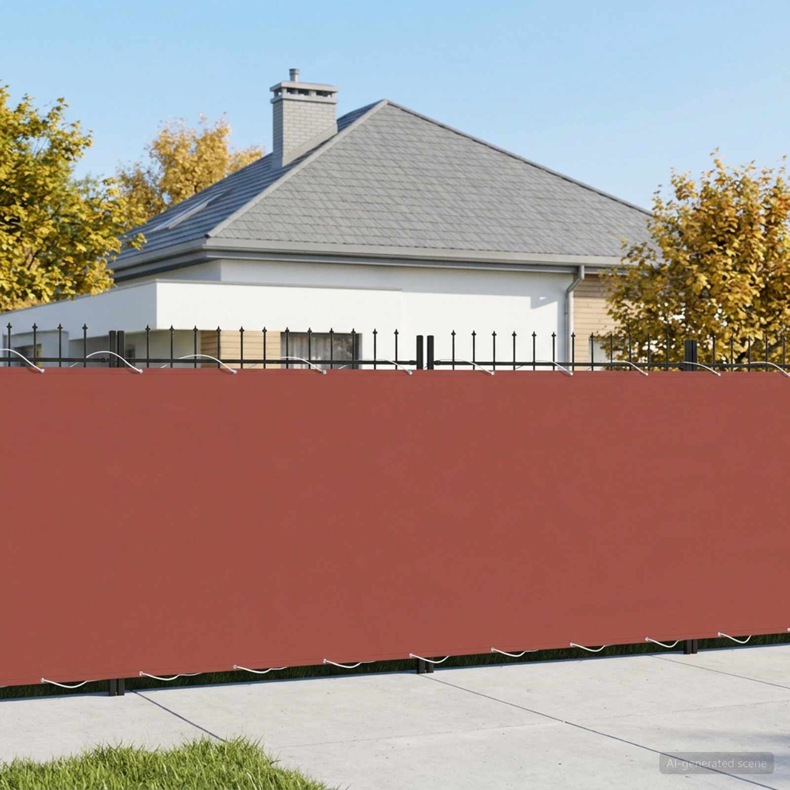 Balkon Privacy Scherm 200 x 400 cm Stof met PU-coating is nu te koop bij PeponiXL, paradijselijk wonen!