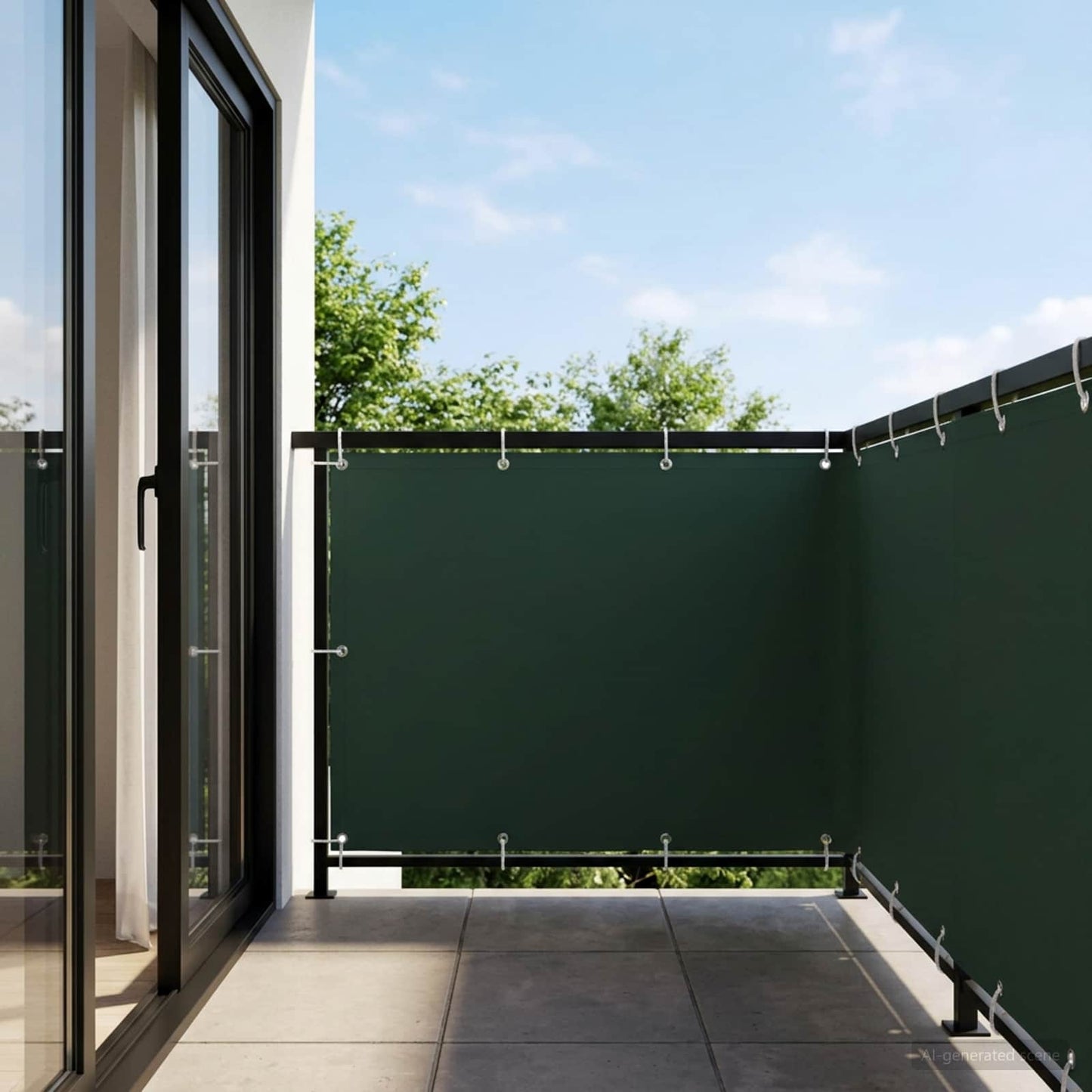 Balkon Privacy Scherm 150 x 500 cm Stof met PU-coating is nu te koop bij PeponiXL, paradijselijk wonen!