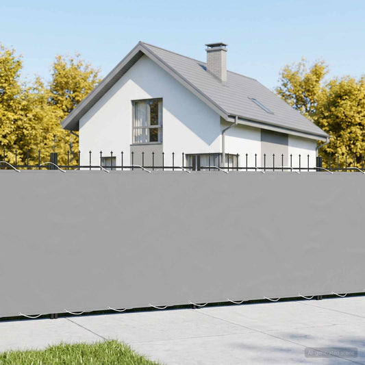 Balkon Privacy Scherm 1,2 x 15 m Stof met PU-coating Lichtgrijs is nu te koop bij PeponiXL, paradijselijk wonen!