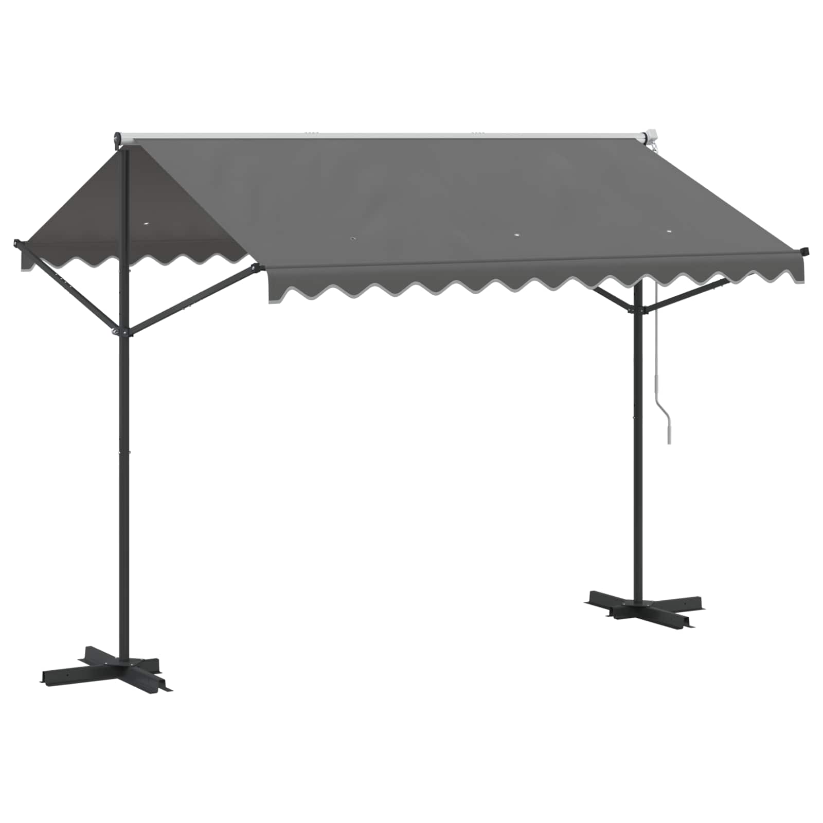 Vrijstaande luifel Grijs 3 x 3 m Polyester is nu te koop bij PeponiXL, paradijselijk wonen!