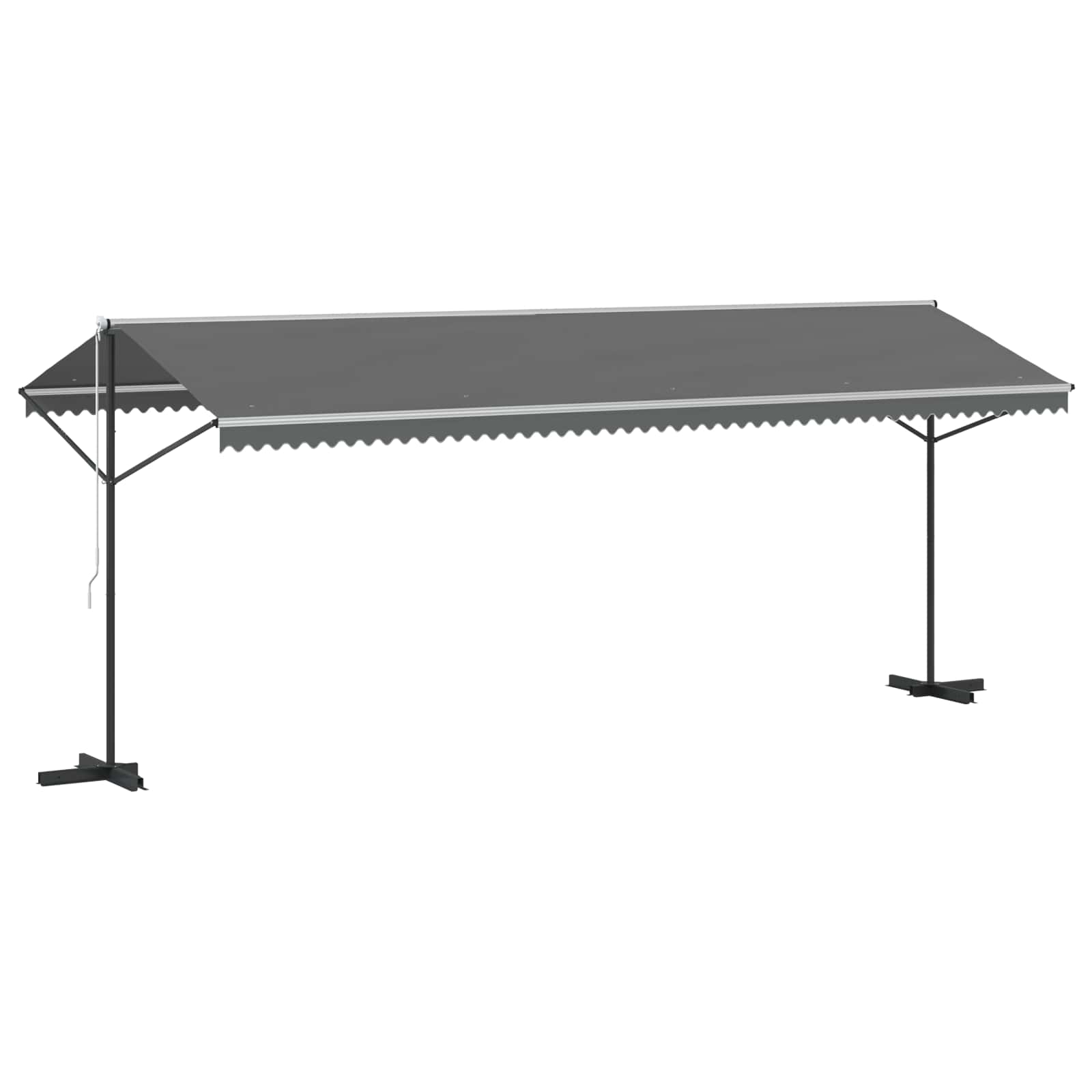 Vrijstaande luifel Grijs 6 x 3 m Polyester is nu te koop bij PeponiXL, paradijselijk wonen!