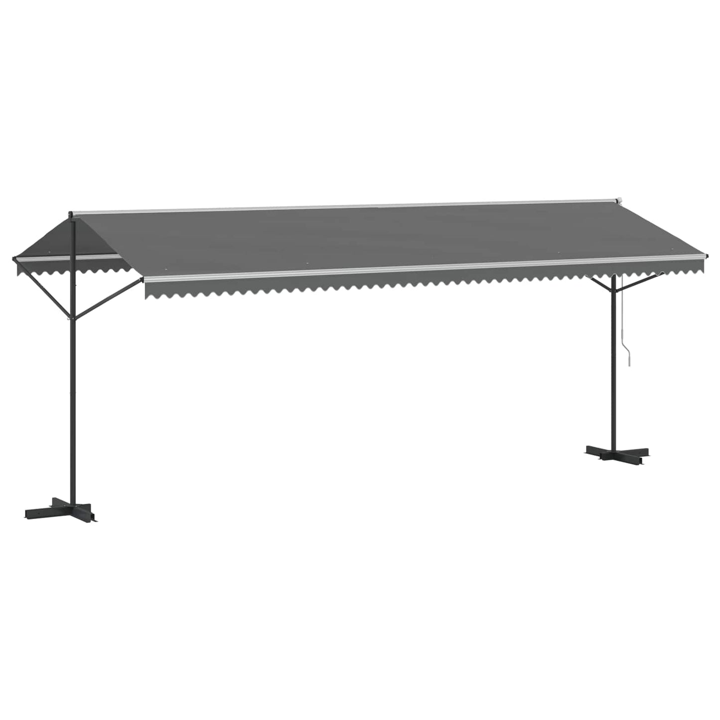 Vrijstaande luifel Grijs 6 x 3 m Polyester is nu te koop bij PeponiXL, paradijselijk wonen!