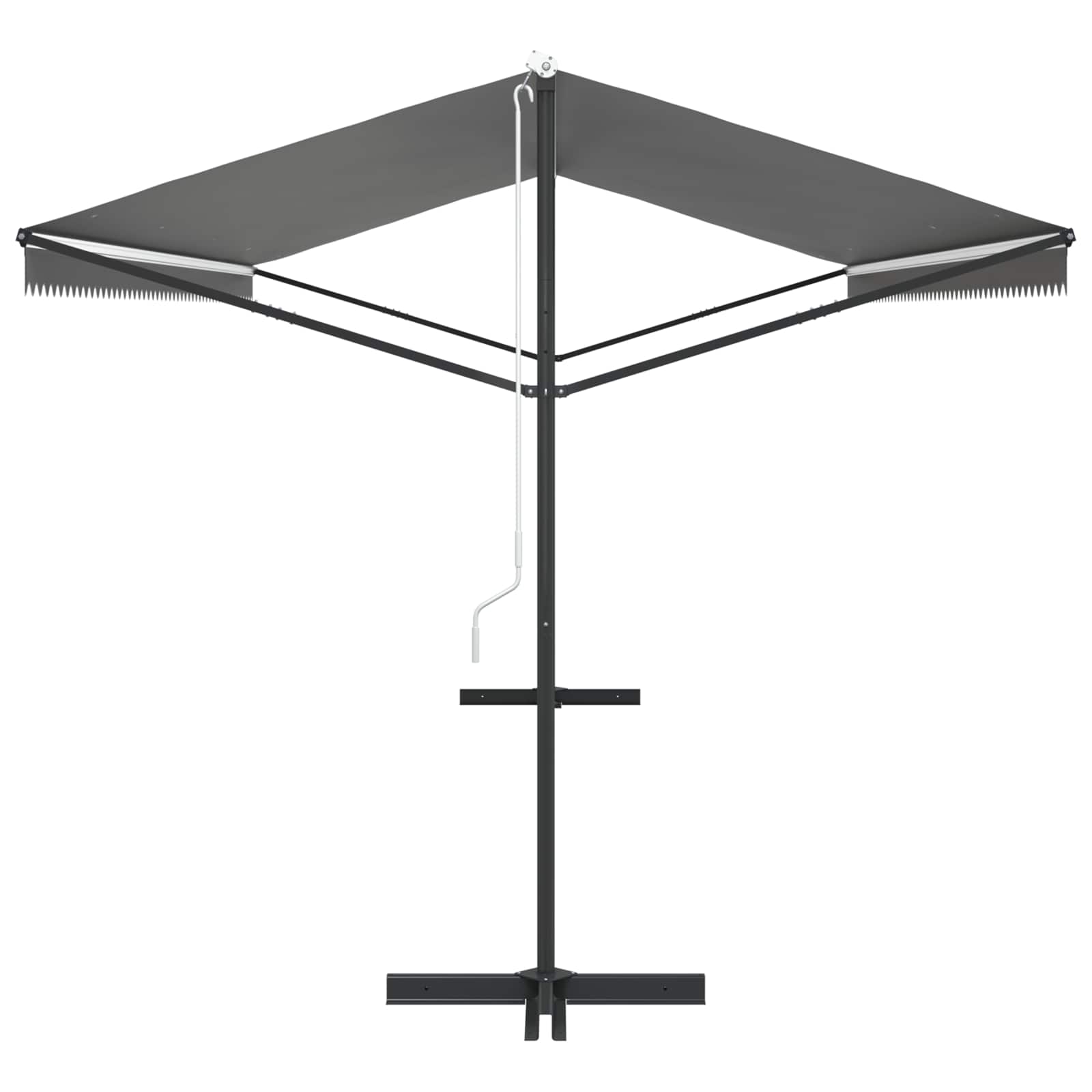 Vrijstaande luifel Grijs 6 x 3 m Polyester is nu te koop bij PeponiXL, paradijselijk wonen!