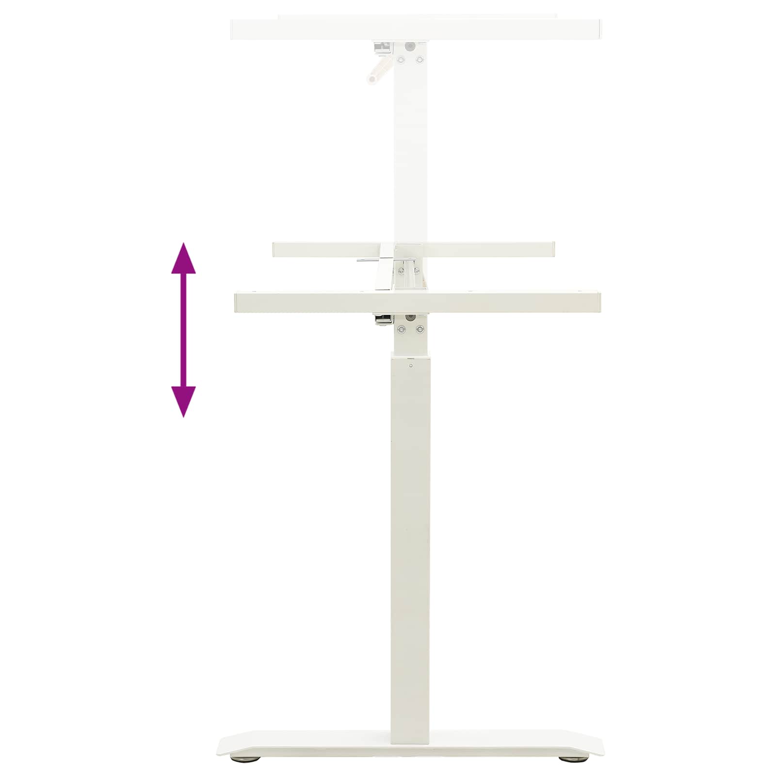 Bureau Wit en Natuurlijk 120 x 60 cm Massief Eikenhout is nu te koop bij PeponiXL, paradijselijk wonen!
