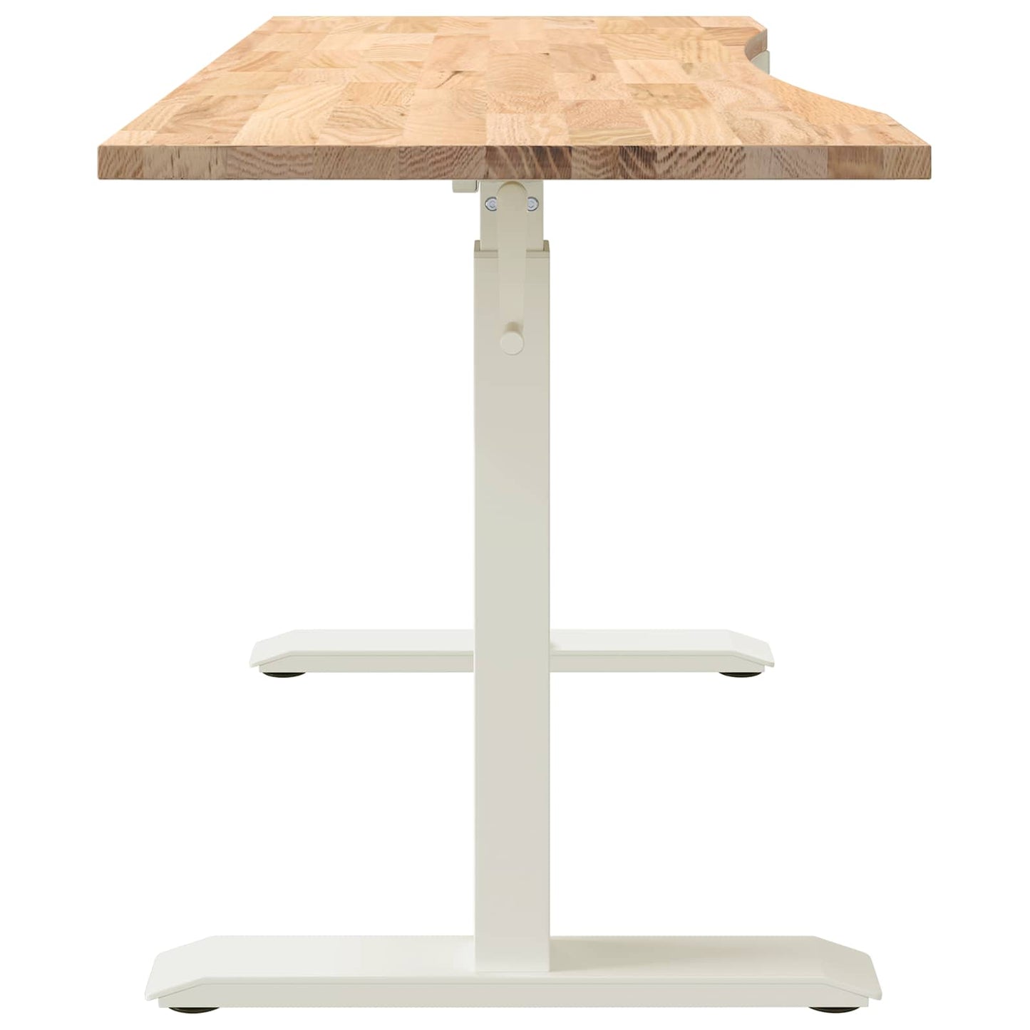 Bureau Wit en Natuurlijk 140 x 60 cm Massief Eikenhout is nu te koop bij PeponiXL, paradijselijk wonen!