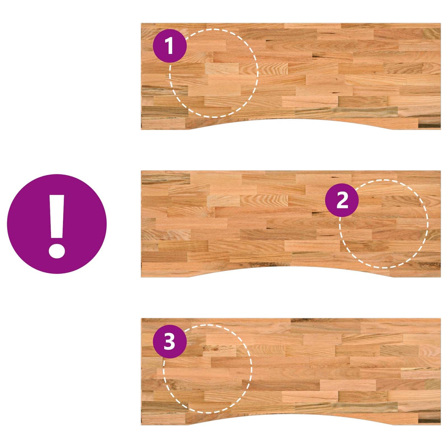 Bureau Wit en Lichtbruin 140 x 60 cm Massief Eikenhout is nu te koop bij PeponiXL, paradijselijk wonen!