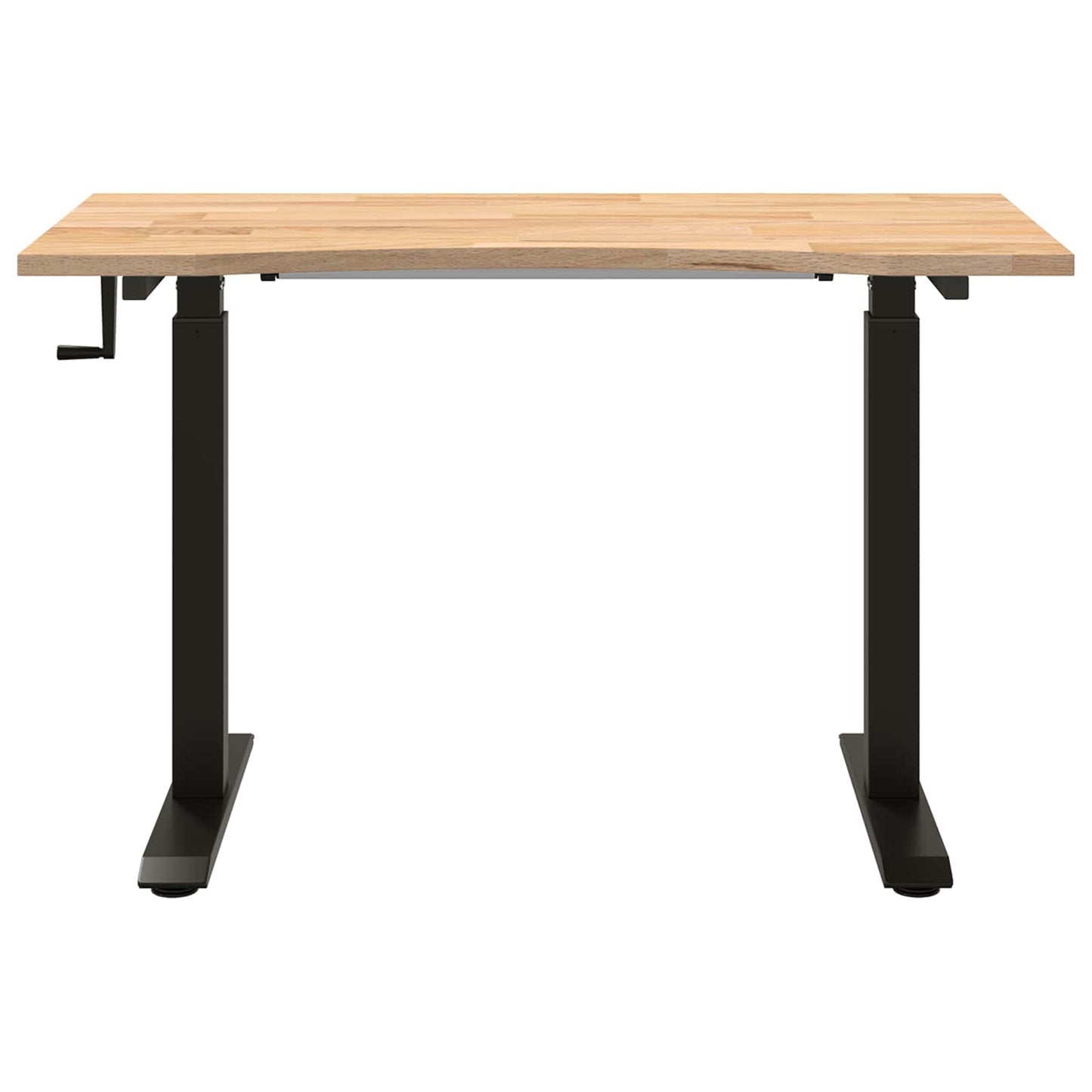 Bureau Zwart en natuurlijk 120 x 60 cm Massief Eikenhout is nu te koop bij PeponiXL, paradijselijk wonen!