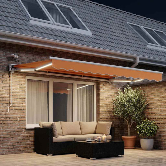 Elektrisch Uittrekbaar Zonnescherm Zand 3 x 2,5 m is nu te koop bij PeponiXL, paradijselijk wonen!