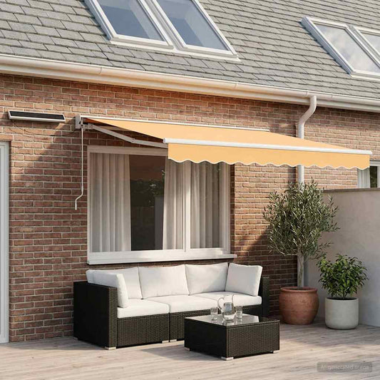 Elektrisch Uittrekbaar Zonnescherm Zand 2,5 x 2 m is nu te koop bij PeponiXL, paradijselijk wonen!