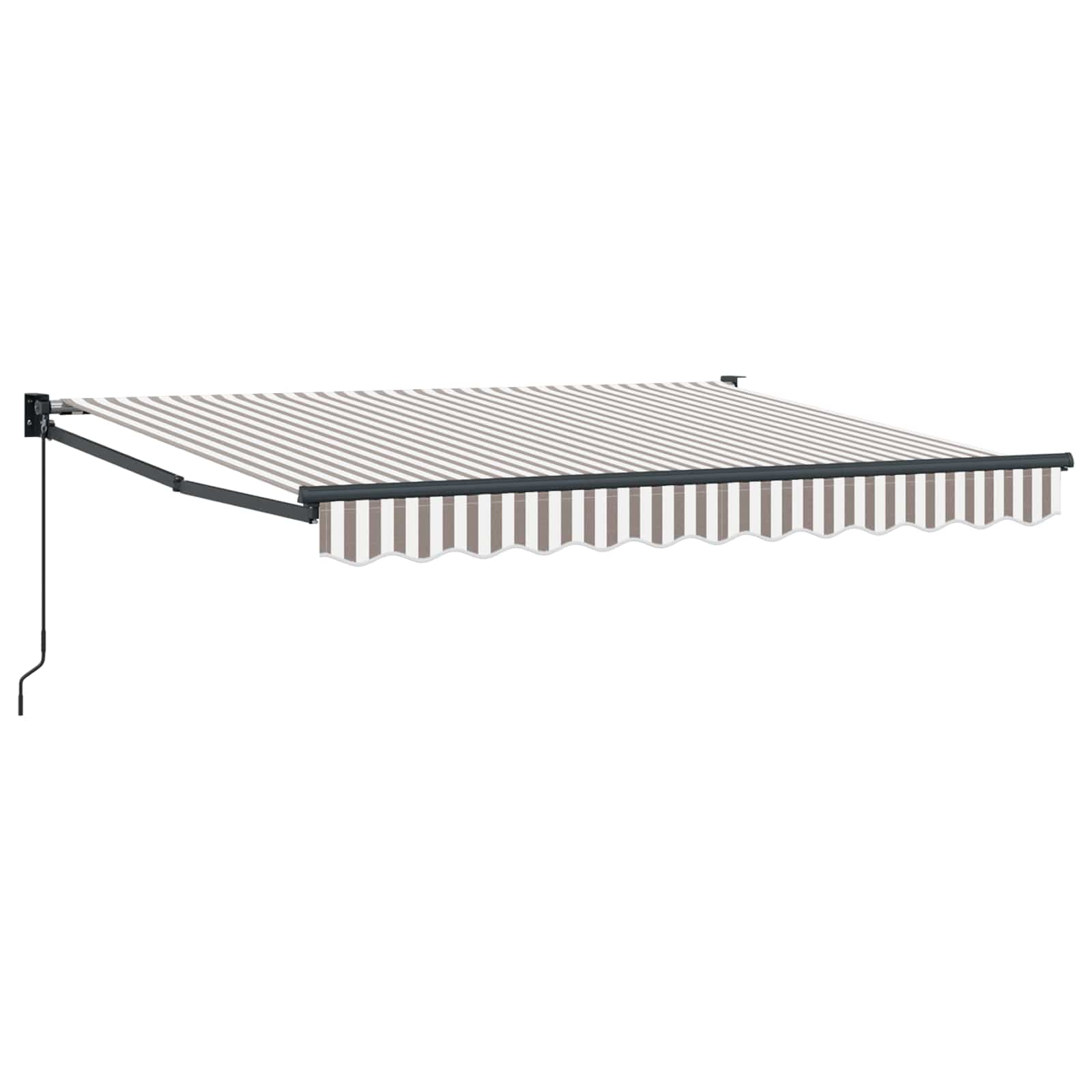 Uitschuifbare luifel Lichtgrijs en wit. 4 x 2 m is nu te koop bij PeponiXL, paradijselijk wonen!