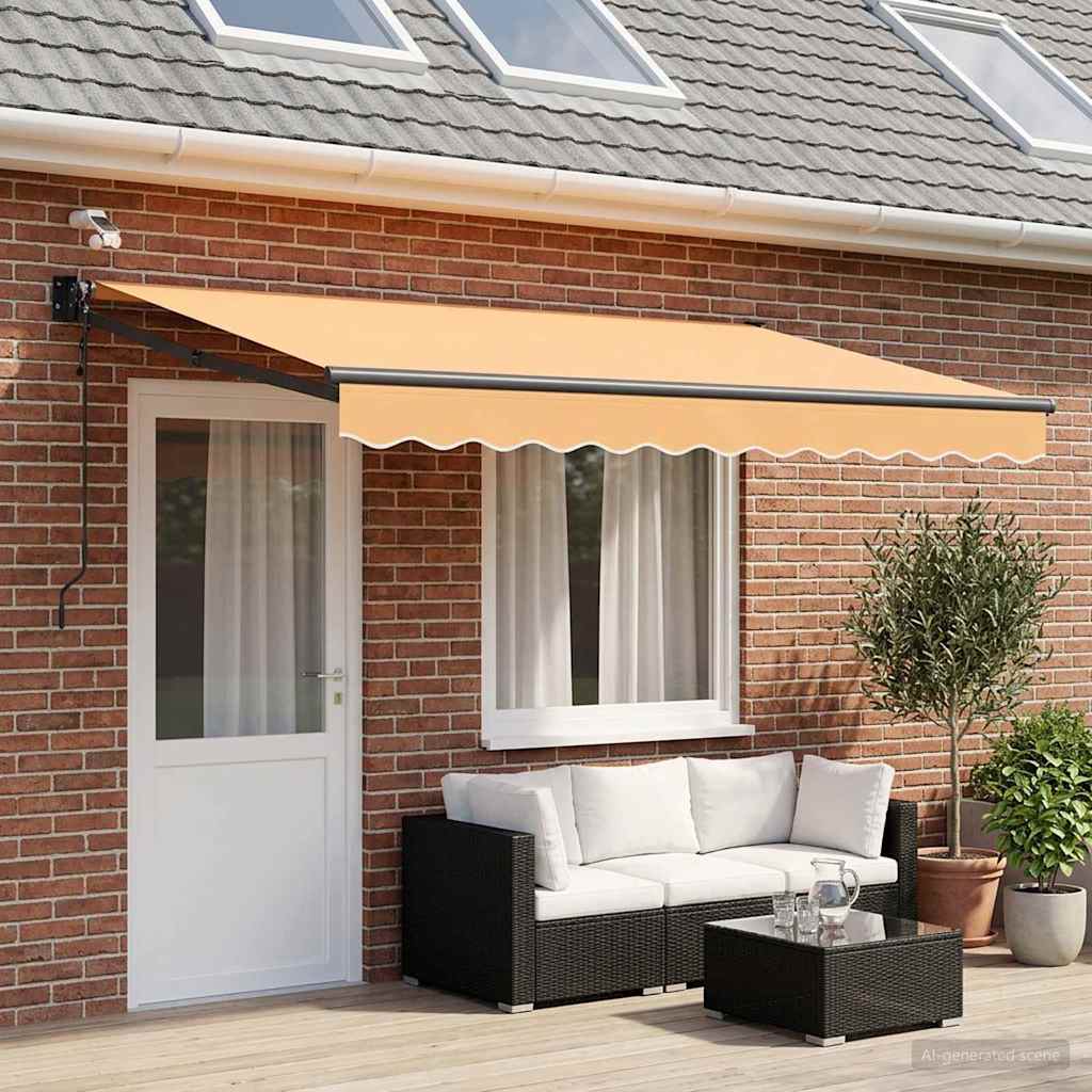 Elektrisch Uittrekbaar Zonnescherm Zand is nu te koop bij PeponiXL, paradijselijk wonen!