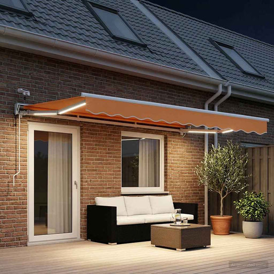 Elektrisch Uittrekbaar Zonnescherm Zand 4 x 2 m is nu te koop bij PeponiXL, paradijselijk wonen!