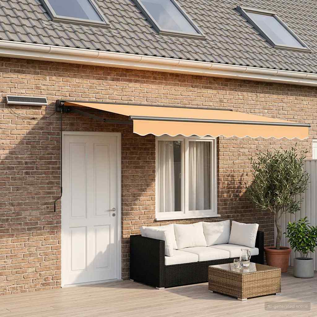 Elektrisch Uittrekbaar Zonnescherm Zand 4 x 2 m is nu te koop bij PeponiXL, paradijselijk wonen!