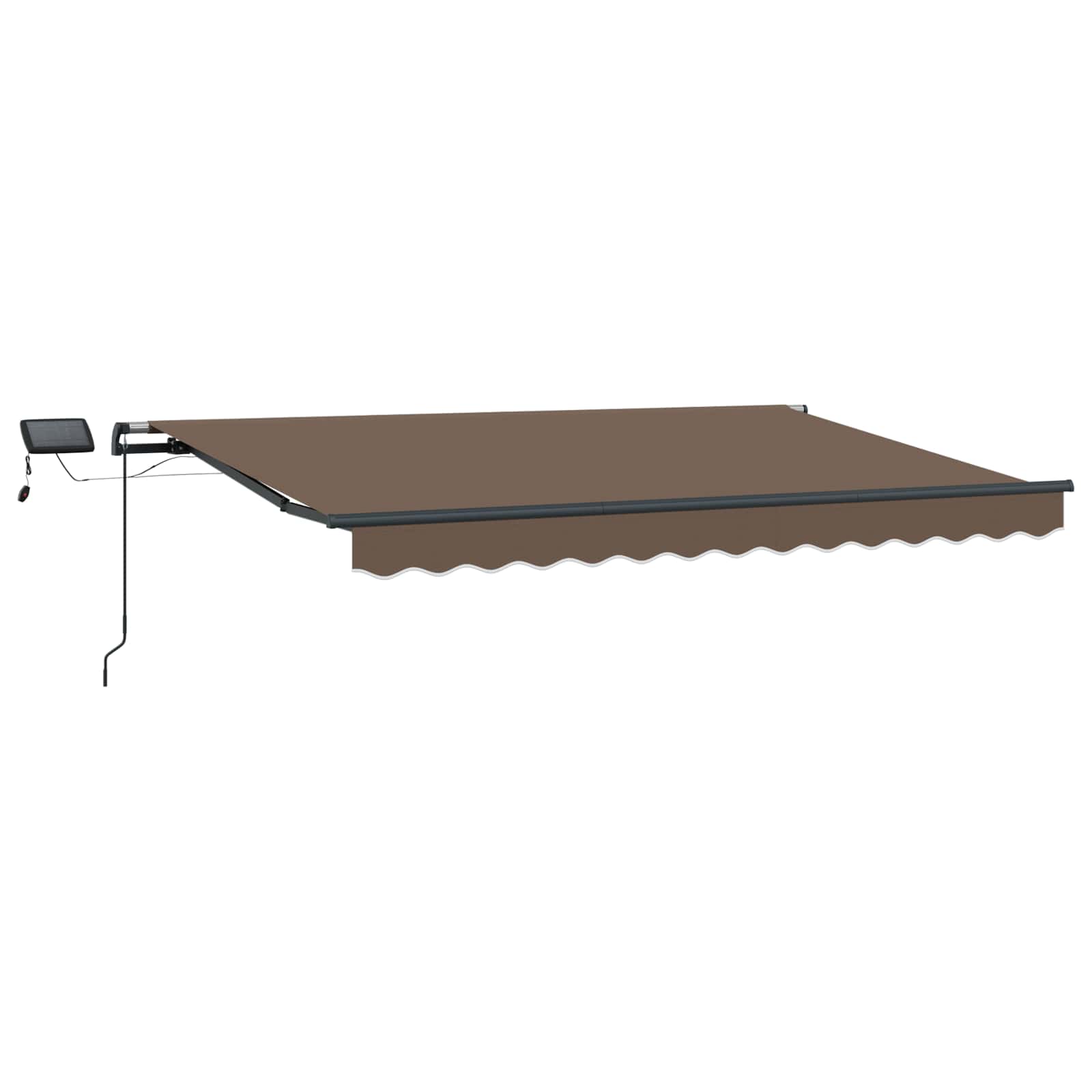 Uitschuifbare luifel Taupe 350 x 250 cm Stof en Aluminium is nu te koop bij PeponiXL, paradijselijk wonen!