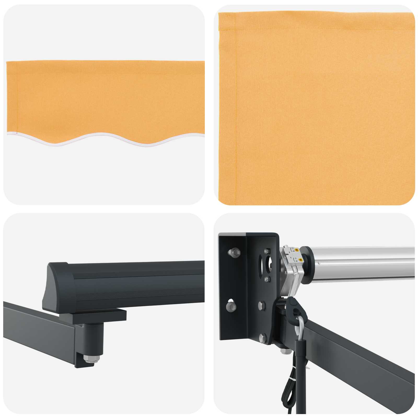 Elektrisch Uittrekbaar Zonnescherm Zand is nu te koop bij PeponiXL, paradijselijk wonen!