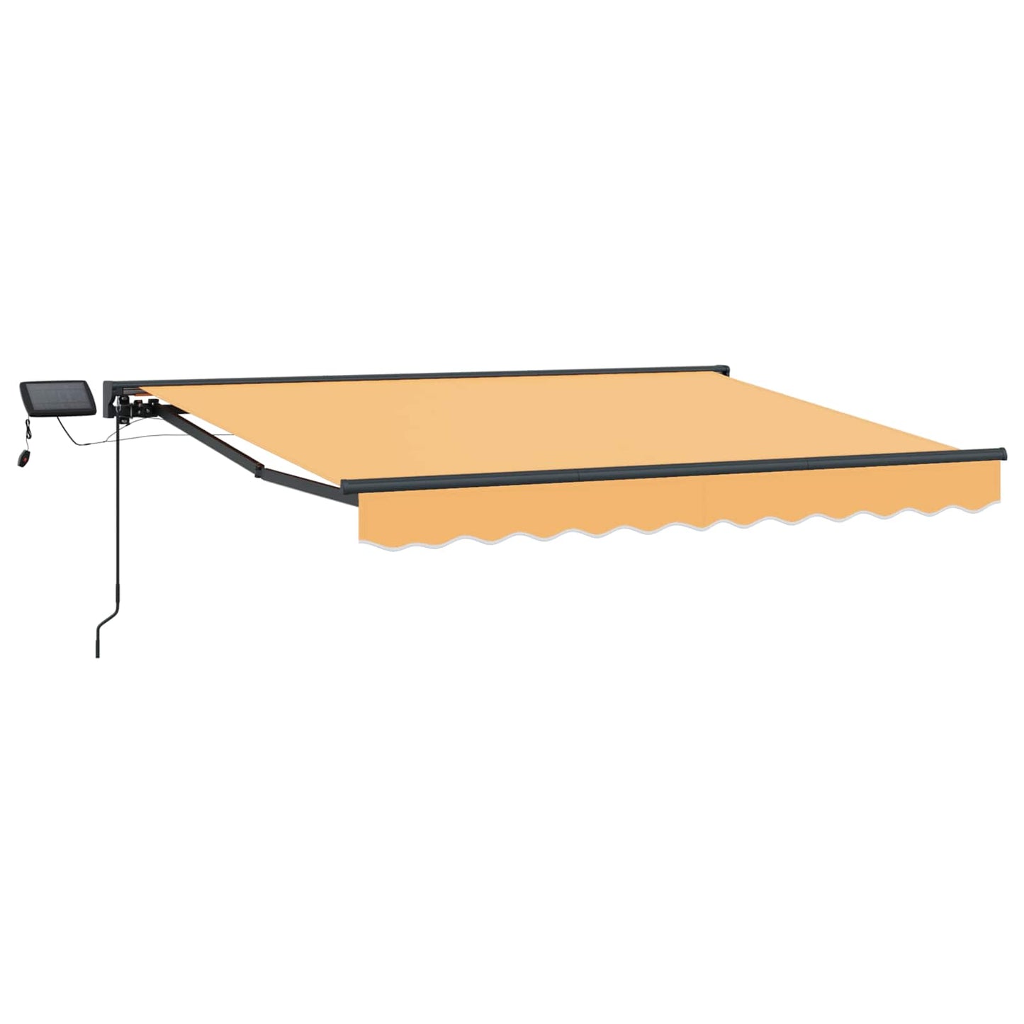 Handmatige Luifelhouder met LED's Zand 3,5 x 2,5 m