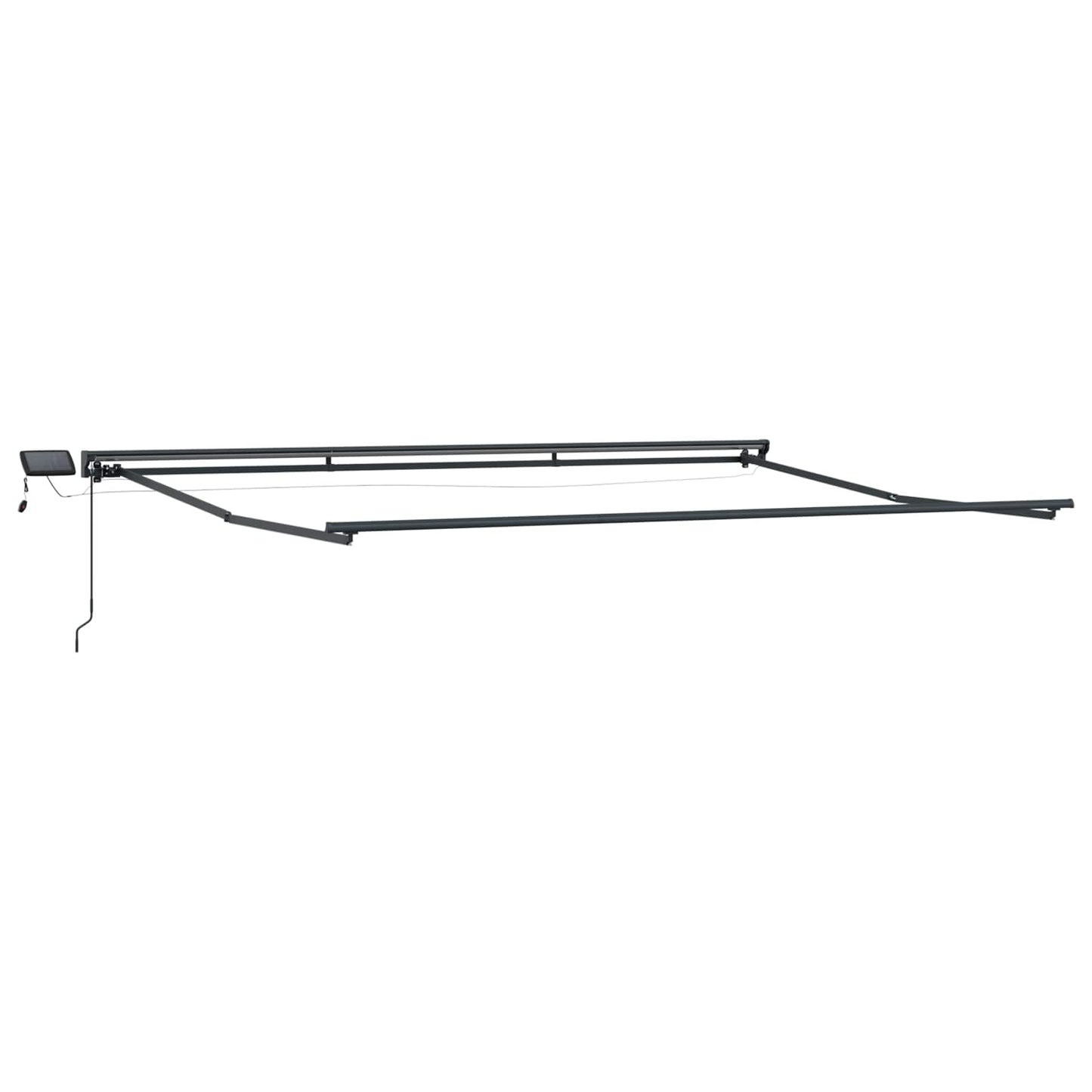Handmatige Luifelhouder met LED's Zand 3,5 x 2,5 m
