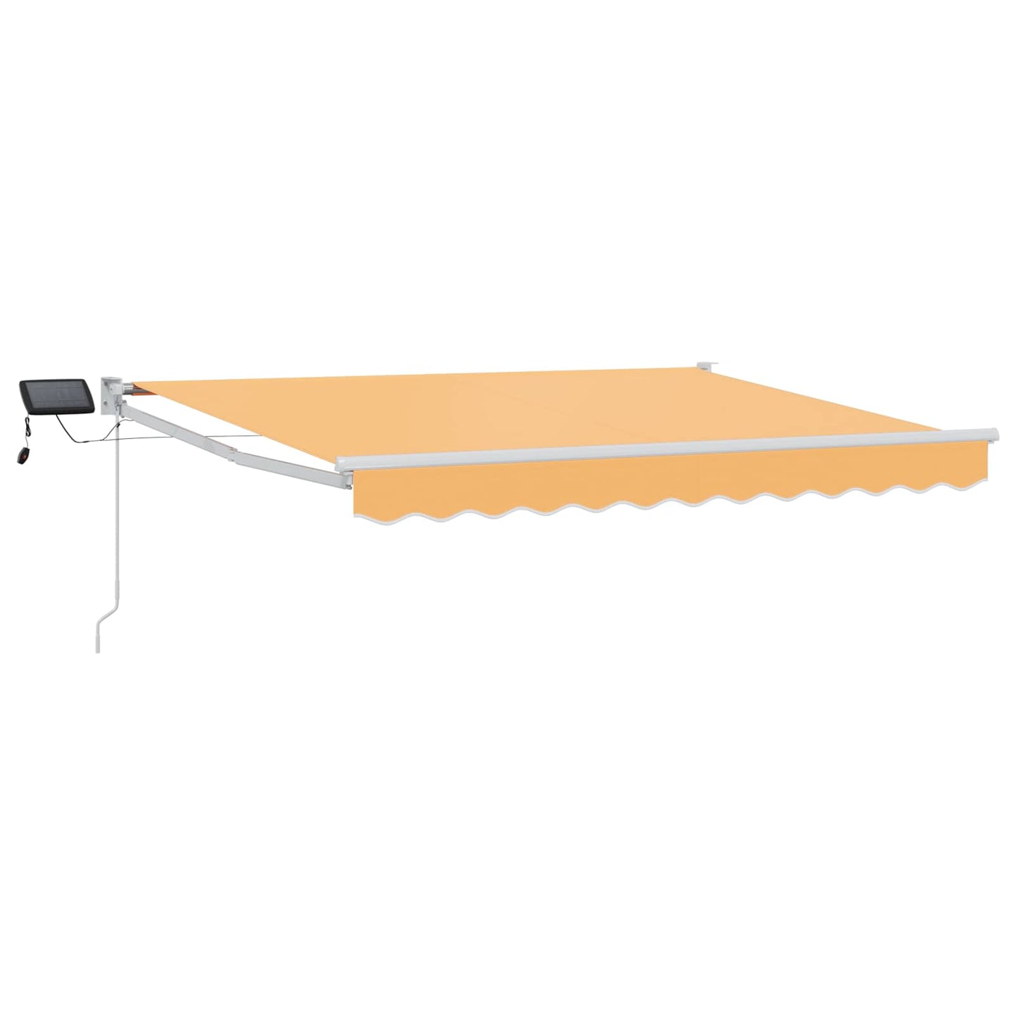 Handbediende luifel met LED's Zand 100% Polyester en Aluminium is nu te koop bij PeponiXL, paradijselijk wonen!