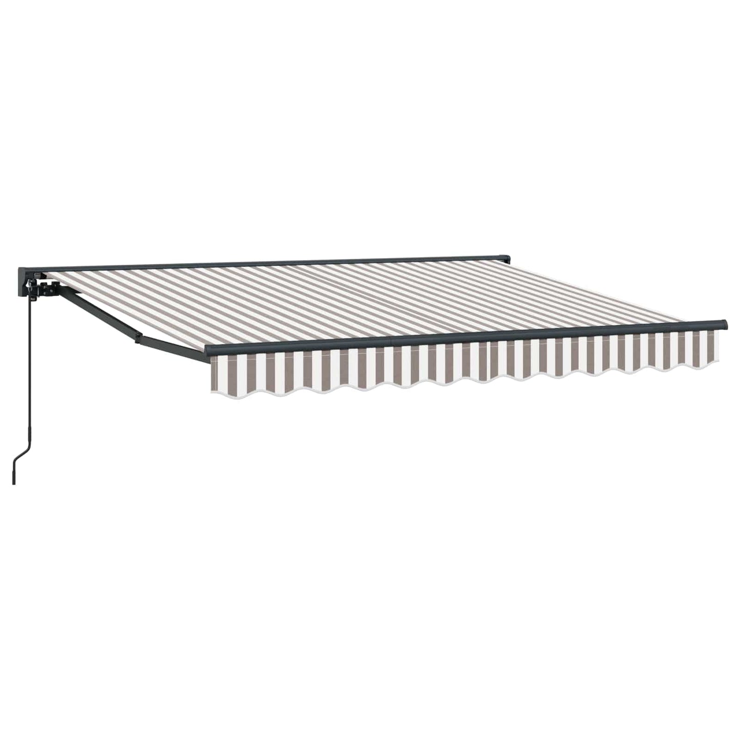 Uitschuifbare luifel Lichtgrijs en wit. 4 × 3 m is nu te koop bij PeponiXL, paradijselijk wonen!