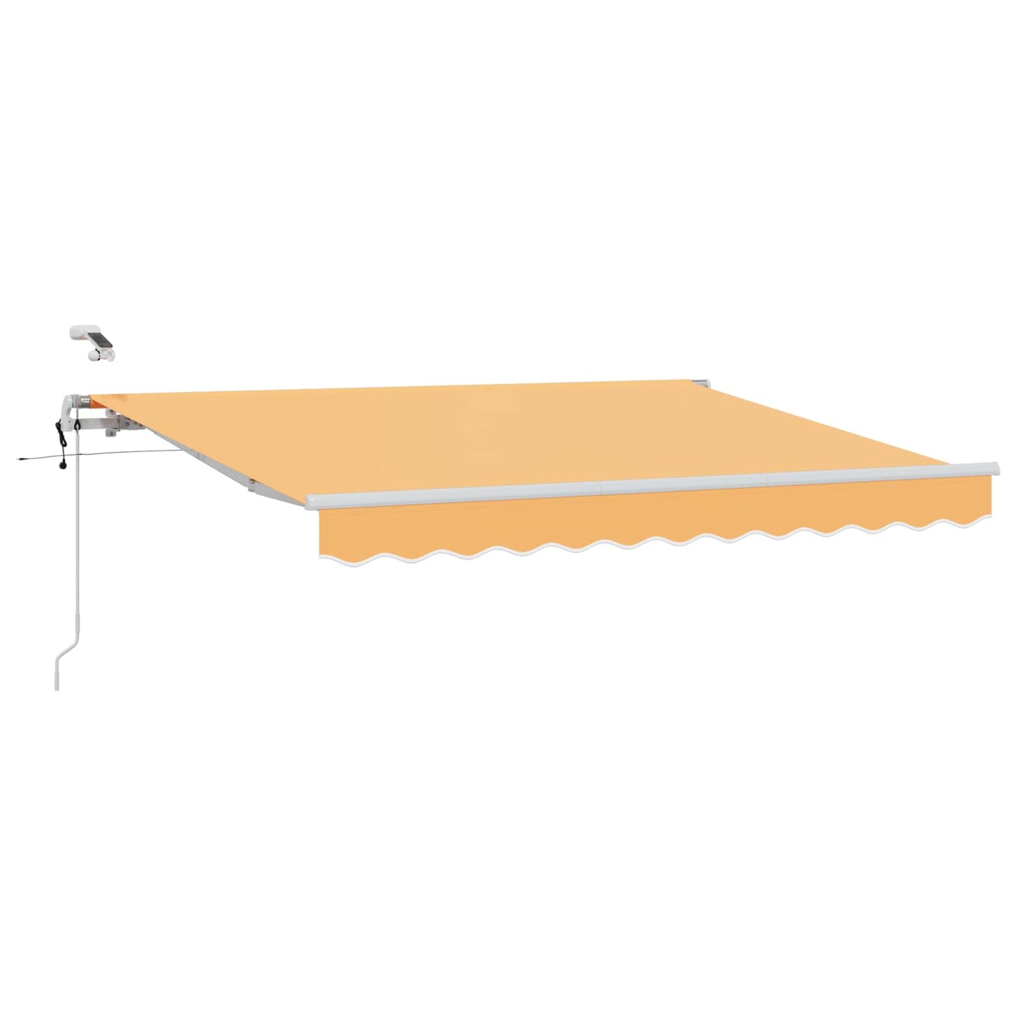 Inklapbaar Zonnescherm Zand 450 × 300 cm Polyester en Metaal