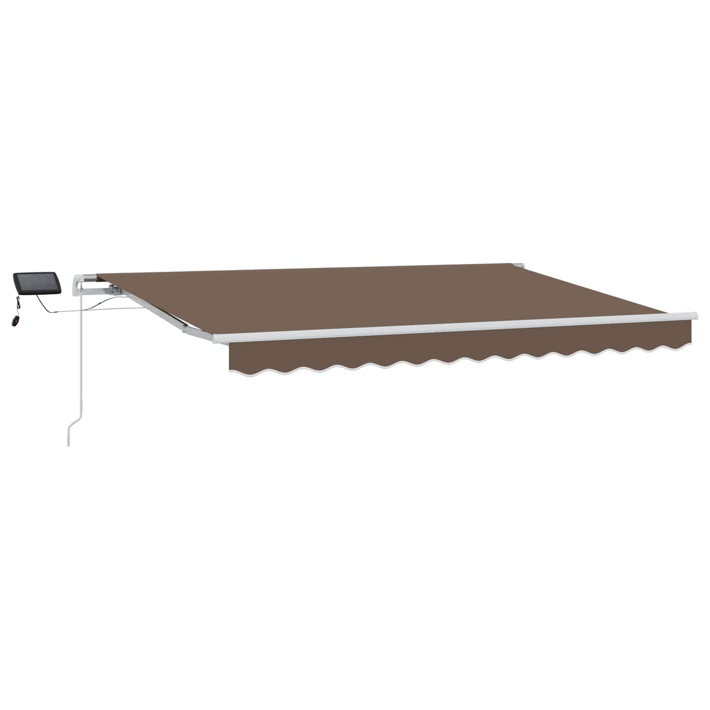 Uitschuifbare luifel Taupe 500 × 300 cm Stof en Aluminium is nu te koop bij PeponiXL, paradijselijk wonen!