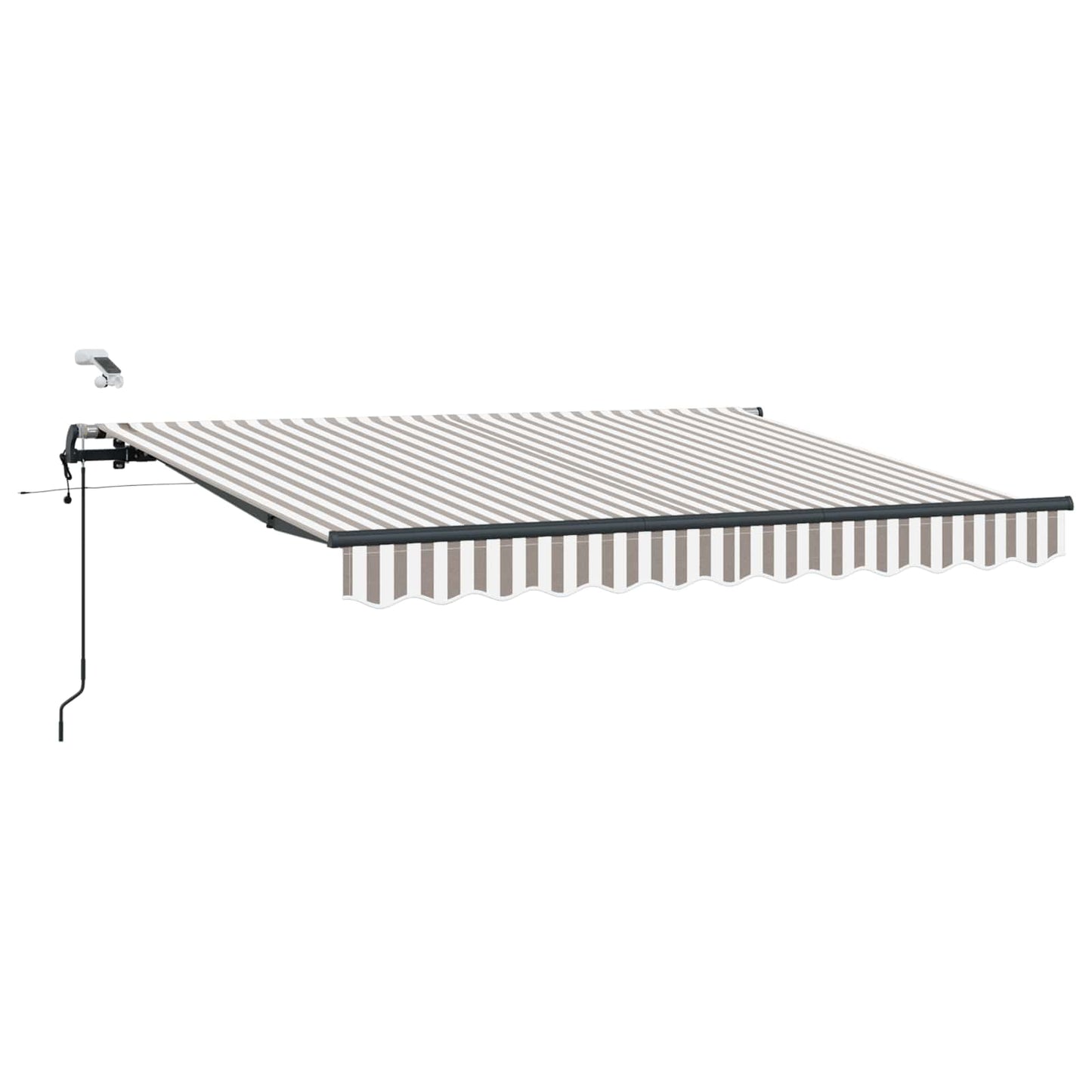 Luifeldoek Lichtgrijs en wit. 600 × 300 cm Polyester