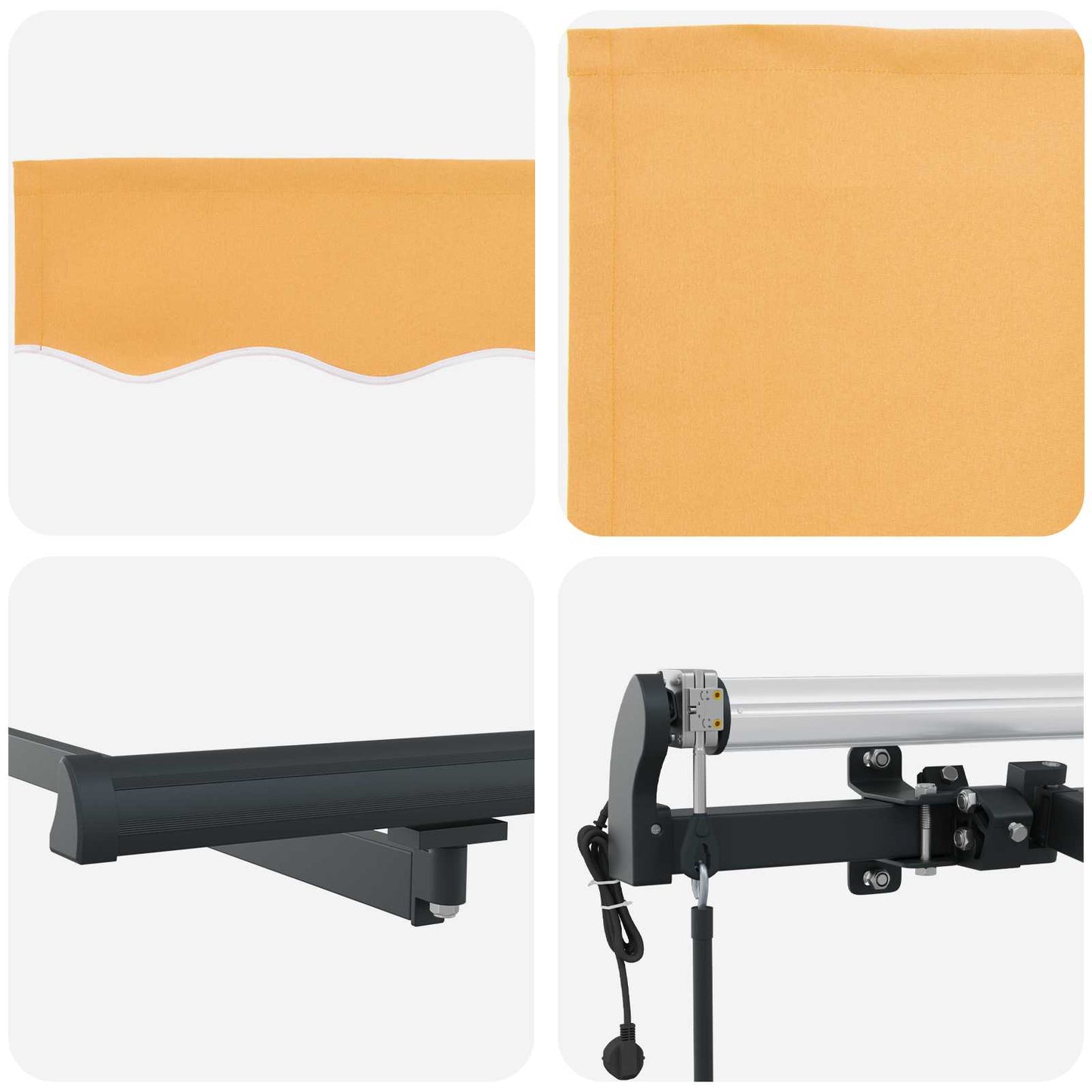 Luifeldoek Zand 600 × 300 cm Polyester