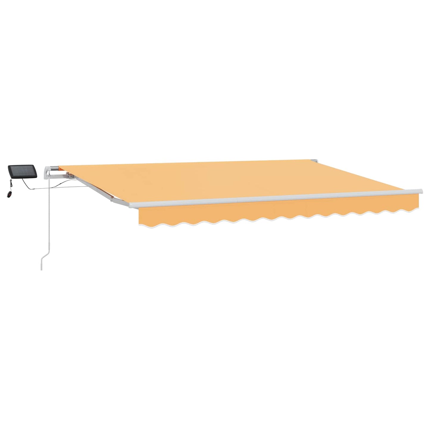 Inklapbaar Zonnescherm Zand 600 × 350 cm Stof en Staal