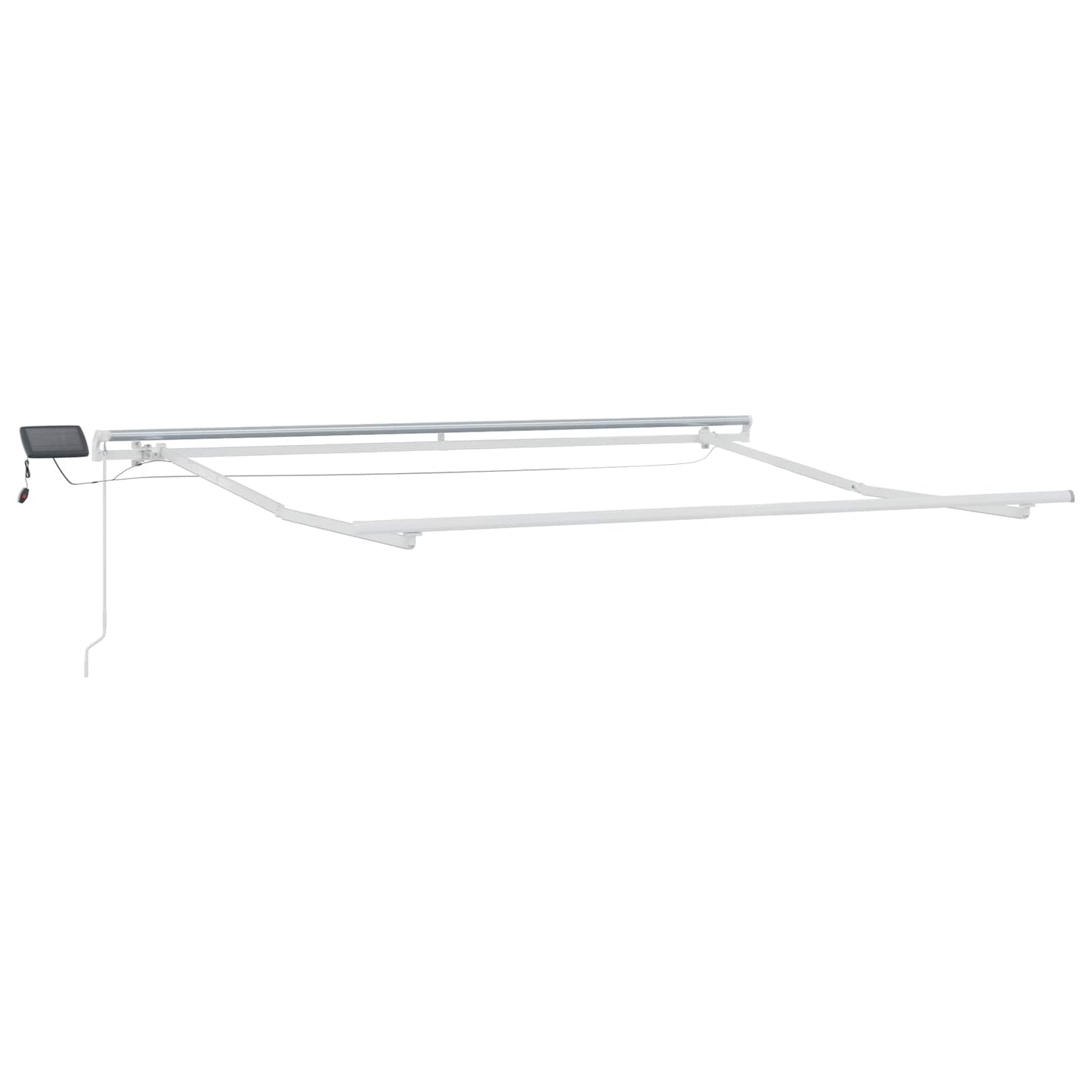 Inklapbaar Zonnescherm Zand 600 × 350 cm Stof en Staal