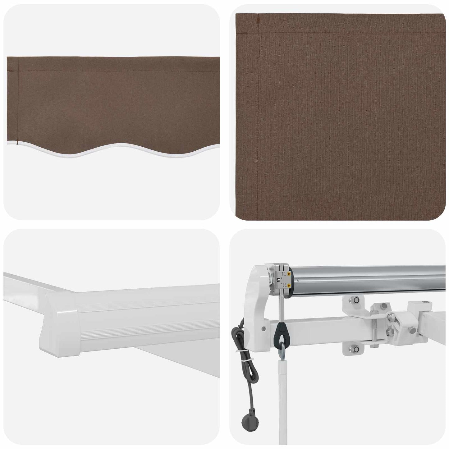 Luifeldoek Taupe 600 × 350 cm Polyester is nu te koop bij PeponiXL, paradijselijk wonen!