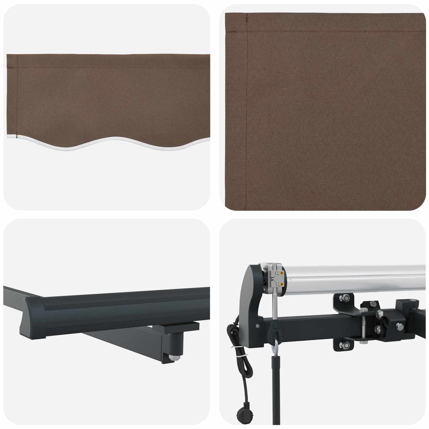 Luifeldoek Taupe 600 × 350 cm Polyester is nu te koop bij PeponiXL, paradijselijk wonen!