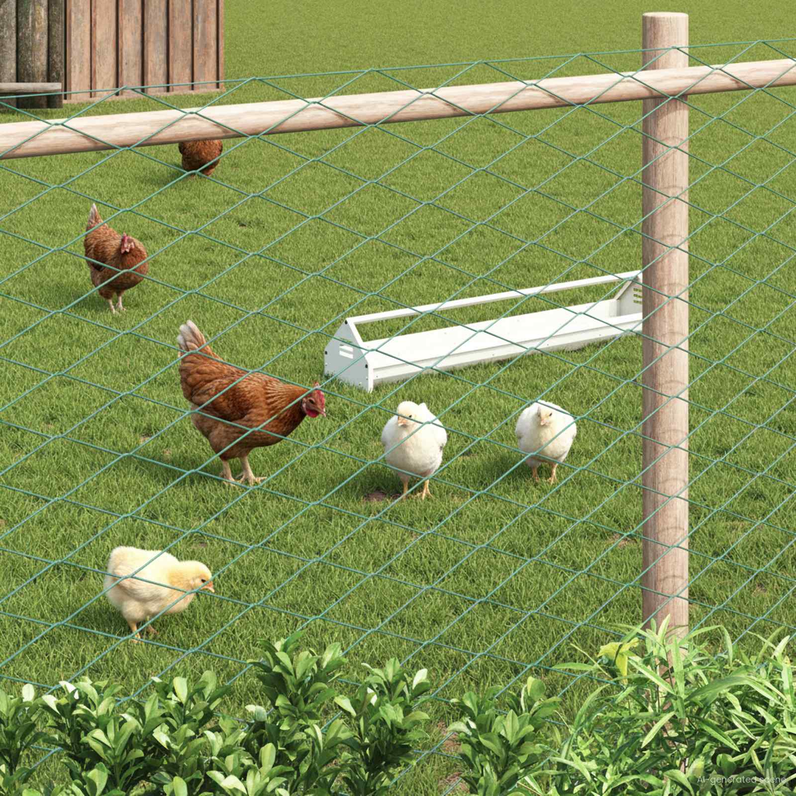 Draadgaashek Groen 2 x 10 m Staal is nu te koop bij PeponiXL, paradijselijk wonen!
