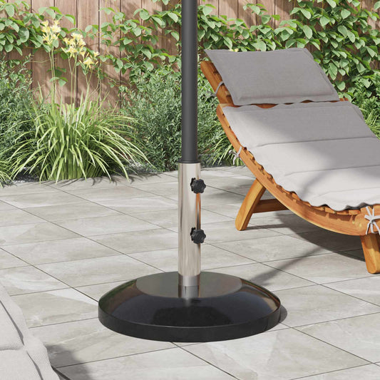 Parasolvoet voor 40-50 mm paal 26.75 kg Zwart Graniet en RVS is nu te koop bij PeponiXL, paradijselijk wonen!
